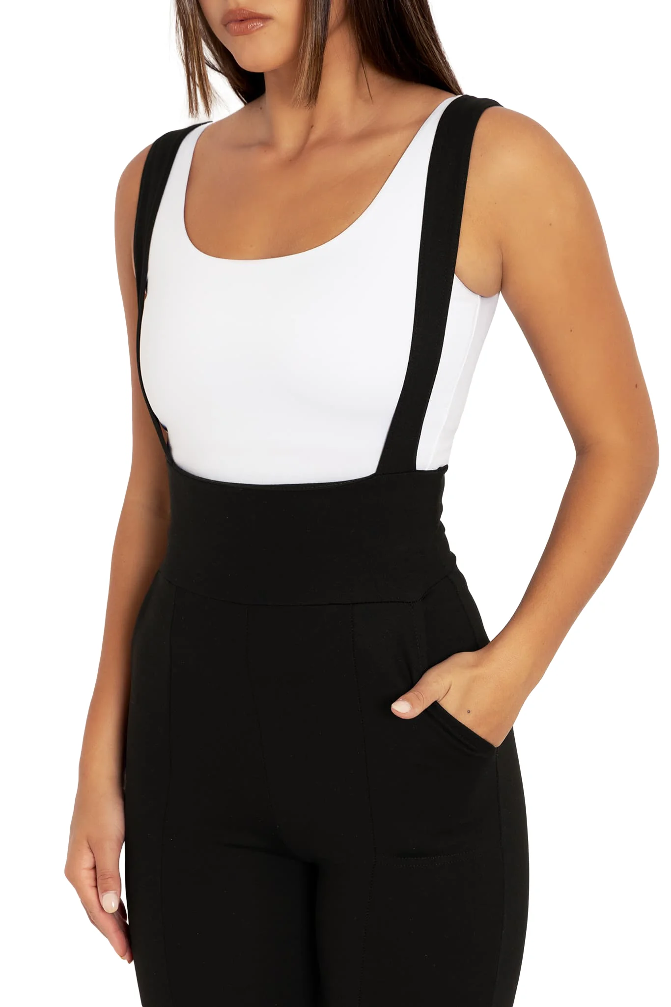 Push It Underbust Flare Overalls - Image 3
