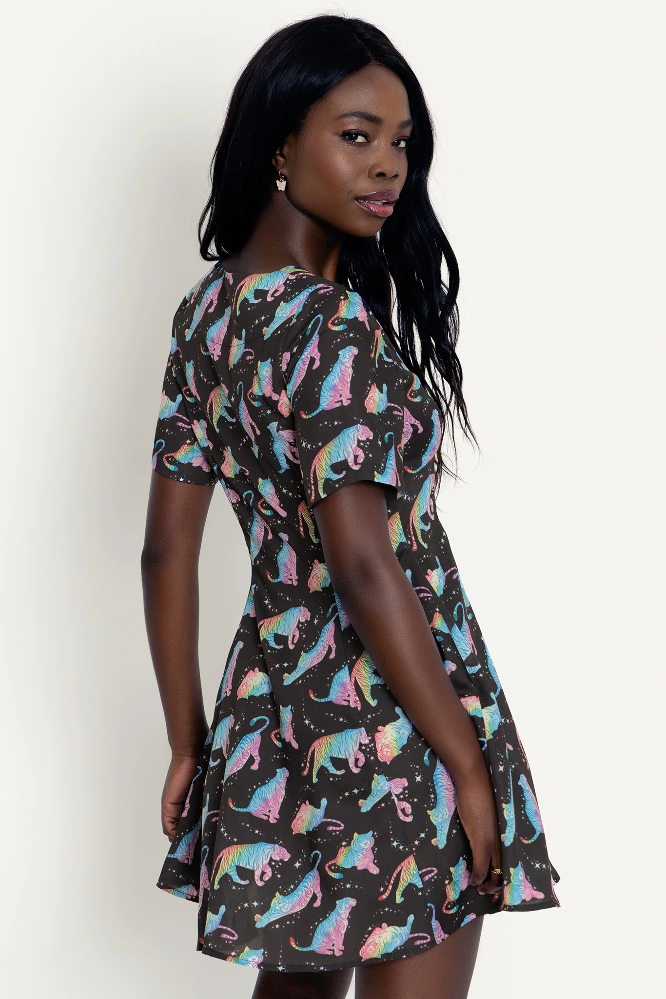 Rainbow Tiger New V Dress - Image 5