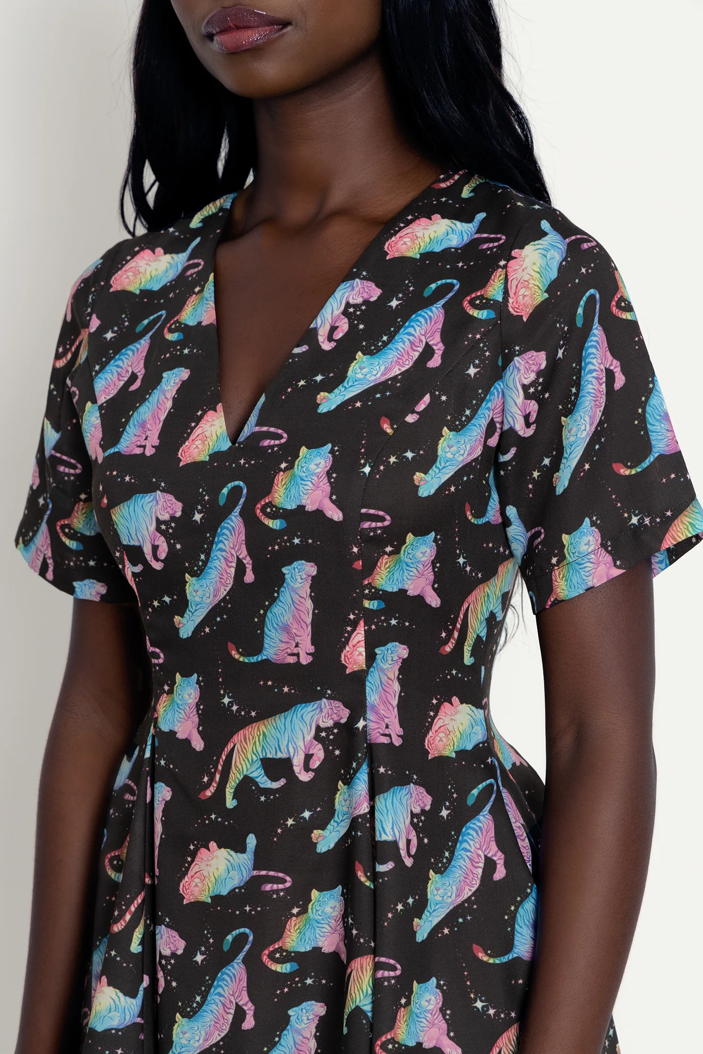 Rainbow Tiger New V Dress - Image 6