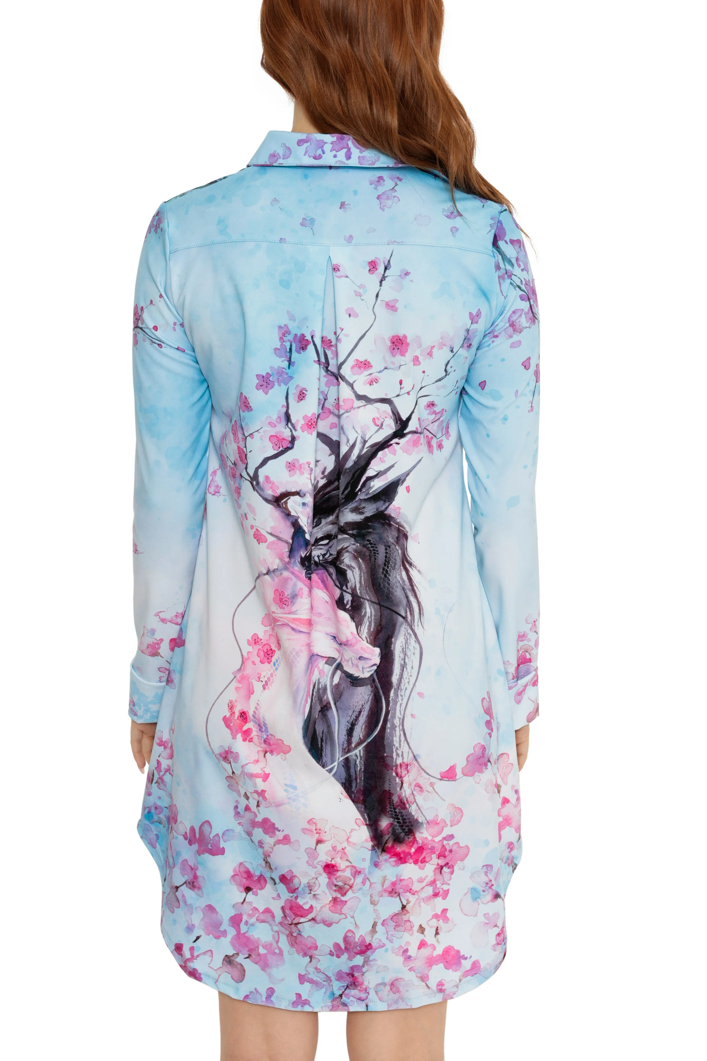 Reflection Of Myself Business Time Shirt Dress - Image 4