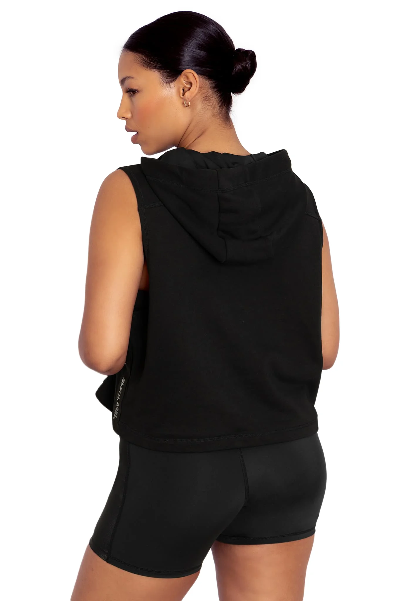 Reppin' It Black Sleeveless Hoodie - Image 2