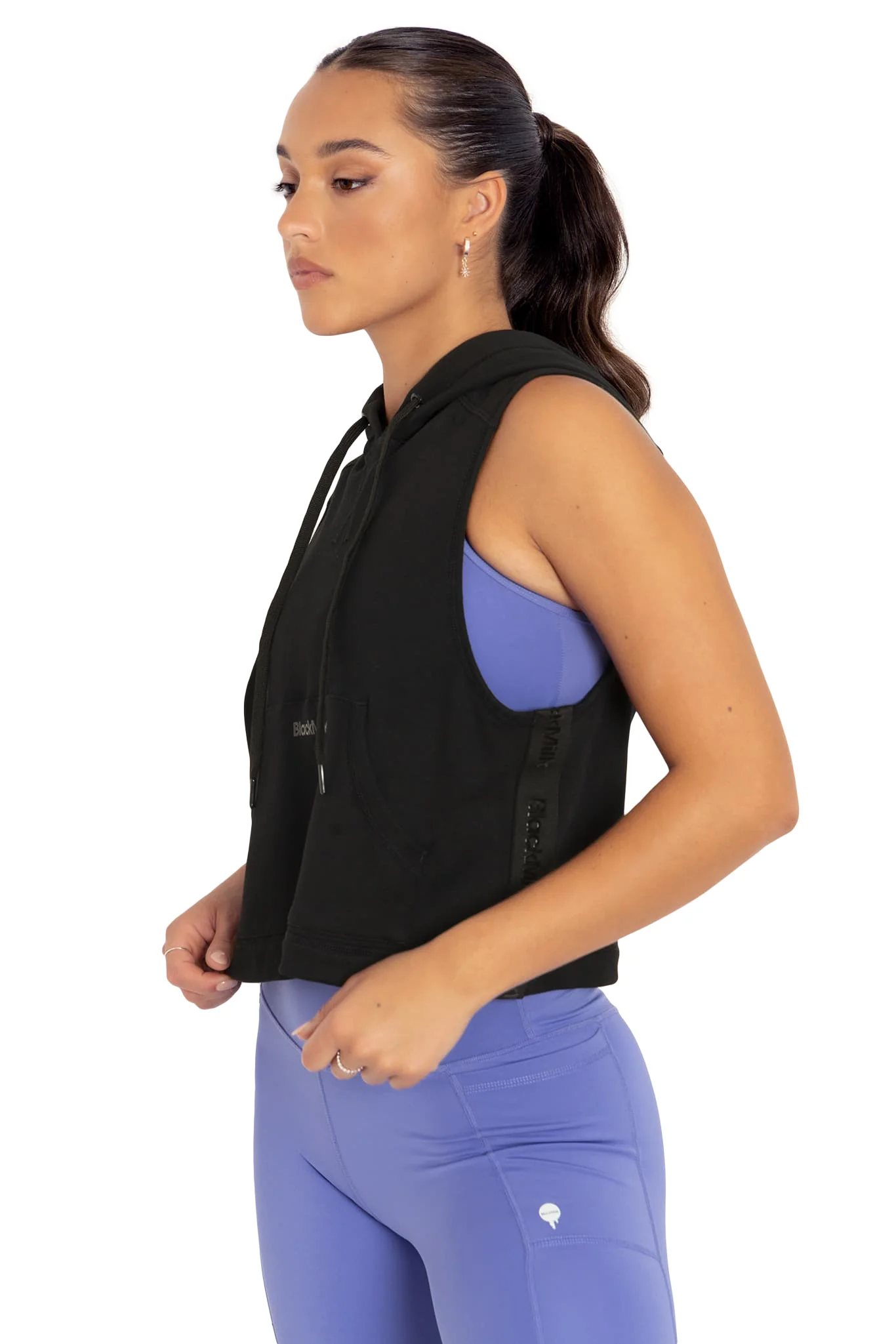 Reppin' It Black Sleeveless Hoodie - Image 5