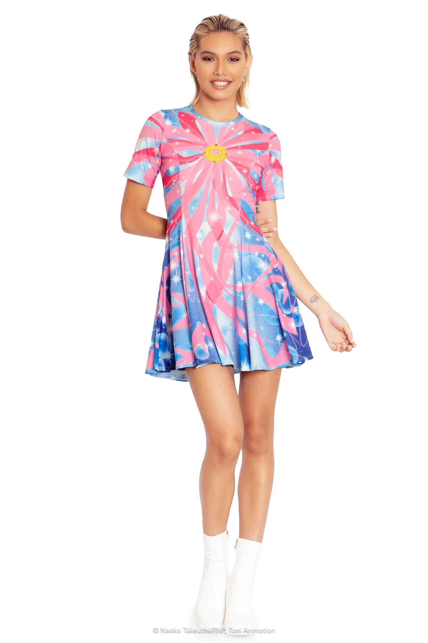 Ribbon Transformation Evil Tee Dress