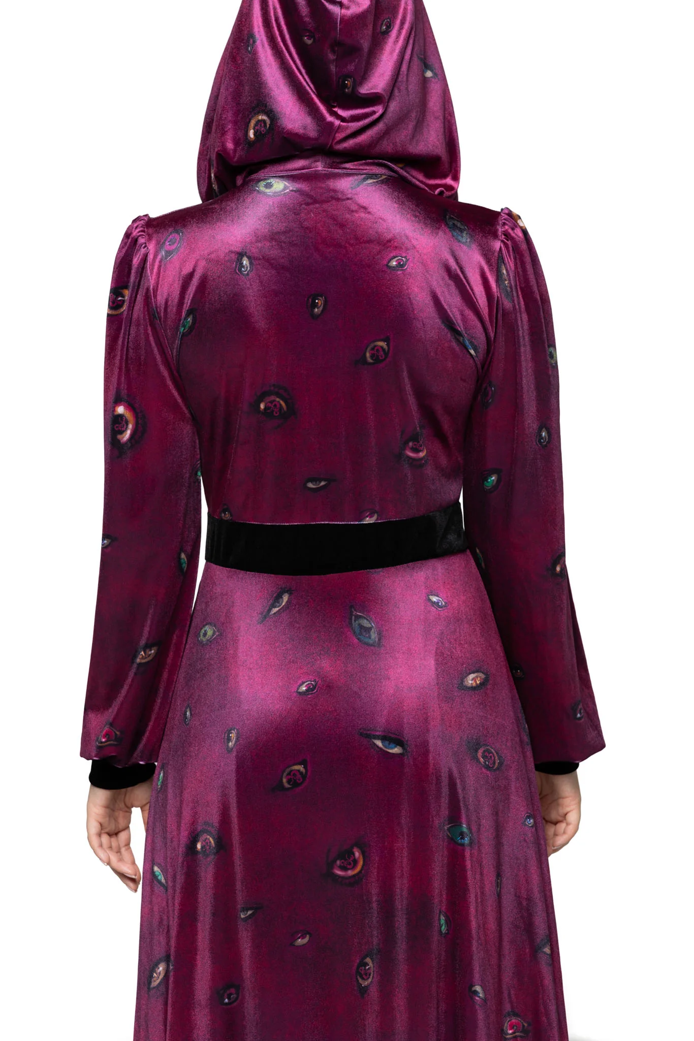 Robe of Eyes Hooded Maxi Jacket - Image 6