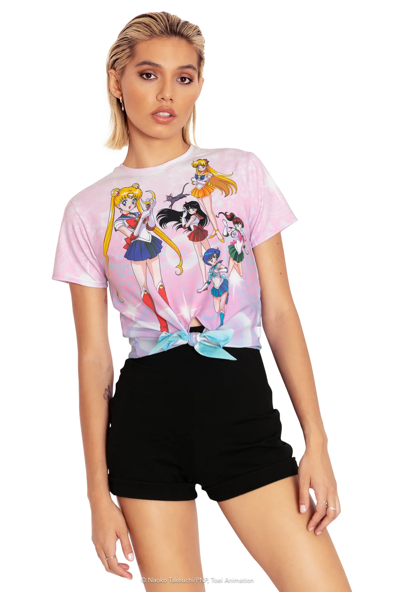 Sailor Guardians Bubbles Tie Front Tee