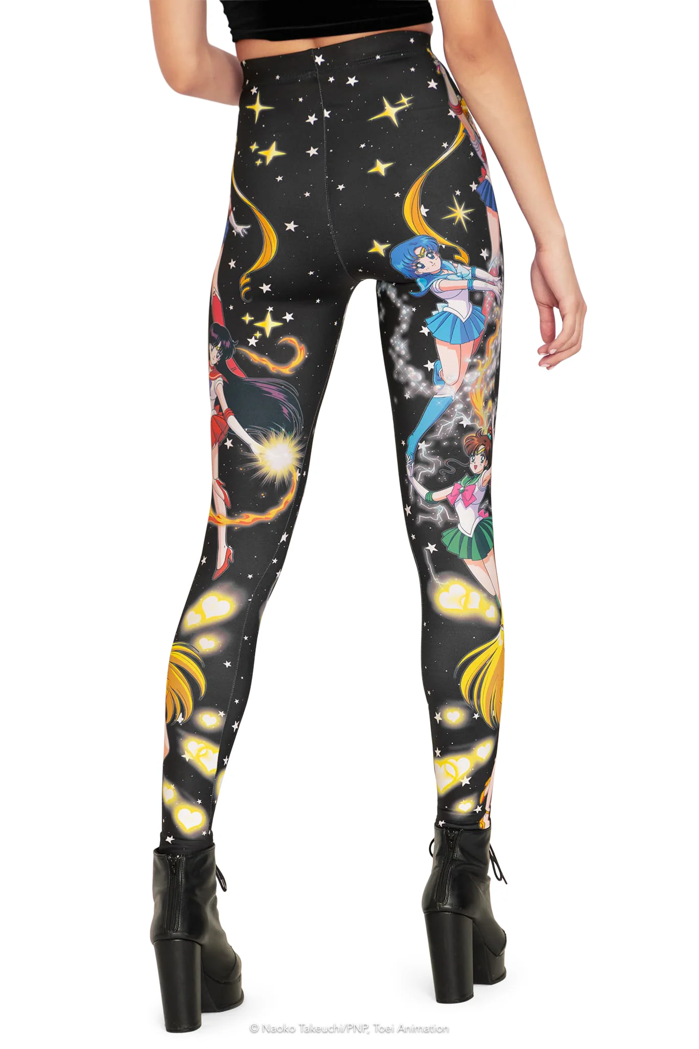 Sailor Guardians Powers High Waisted Matte Finish Leggings - Image 2