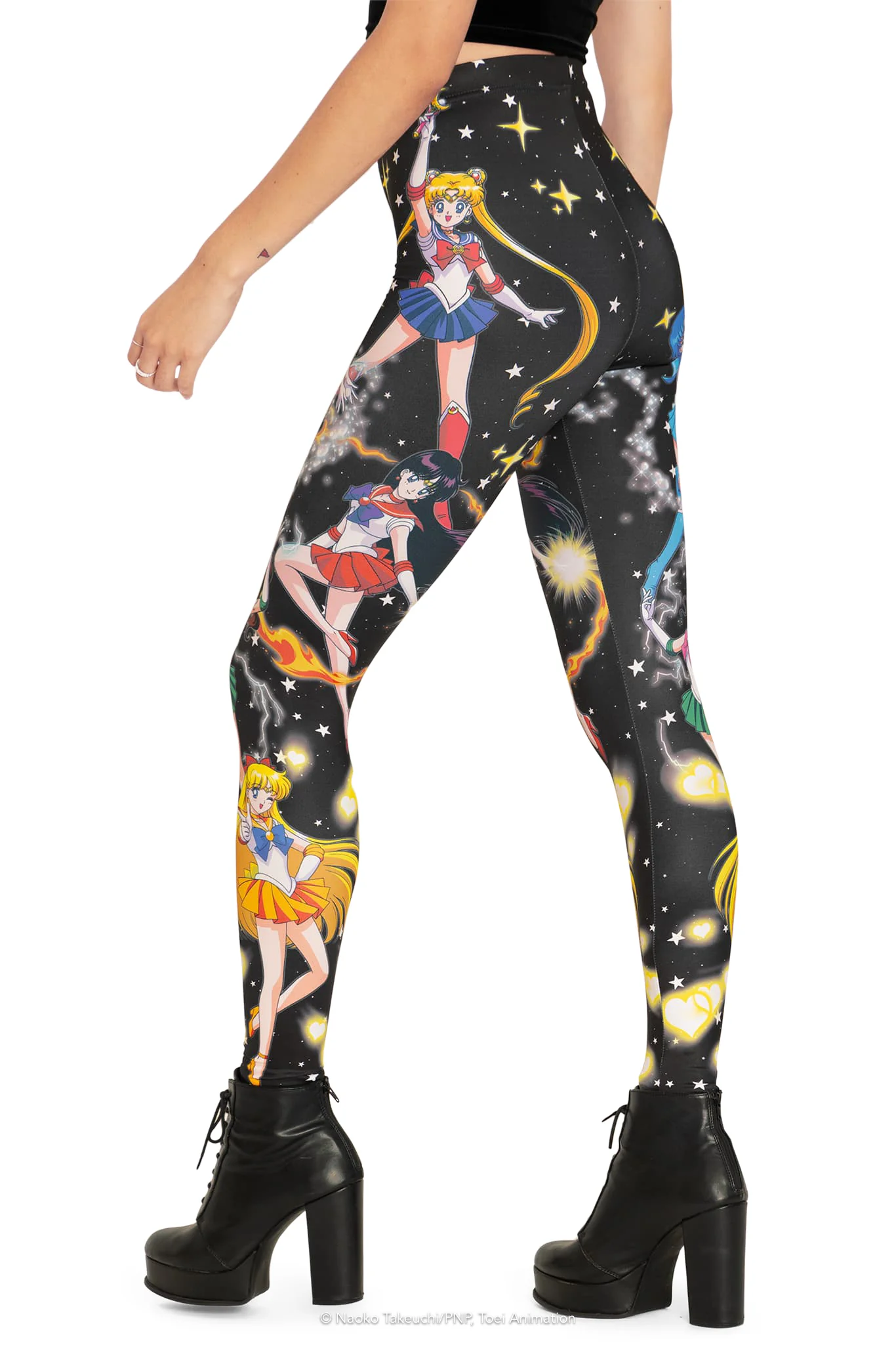 Sailor Guardians Powers High Waisted Matte Finish Leggings - Image 5