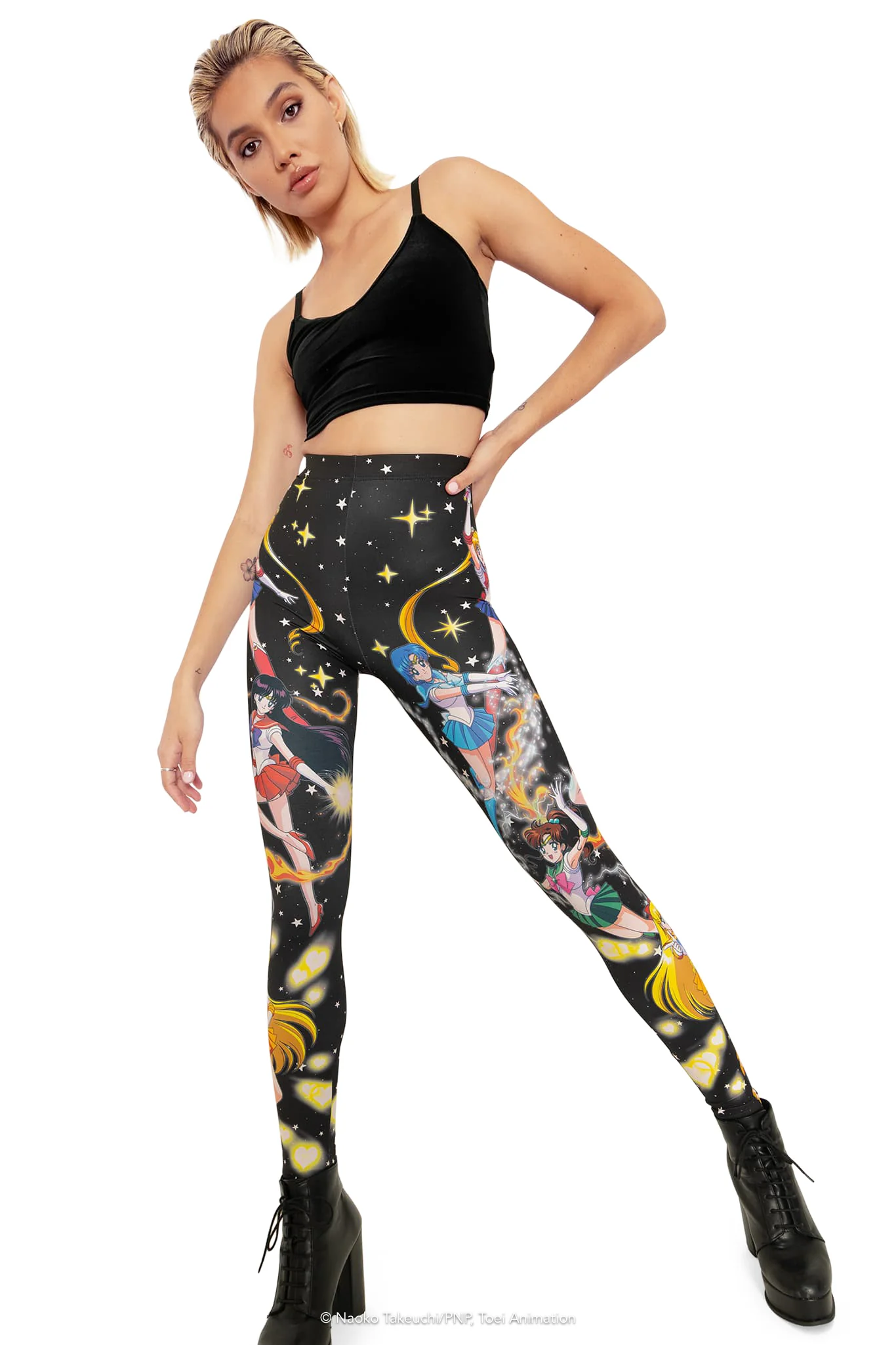 Sailor Guardians Powers High Waisted Matte Finish Leggings - Image 6
