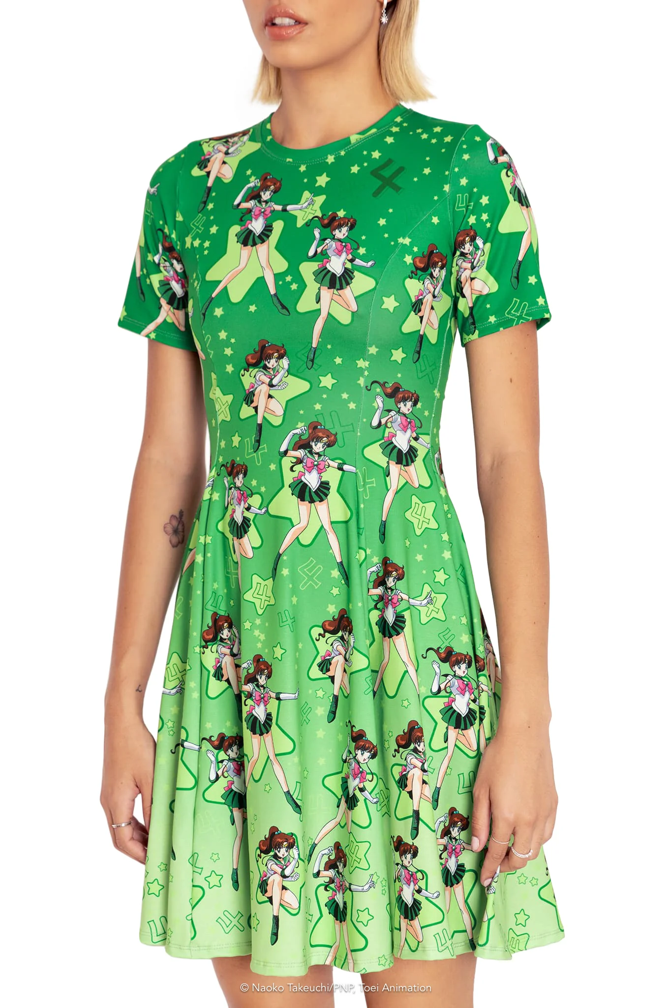 Sailor Jupiter Longline Evil Tee Dress - Image 3