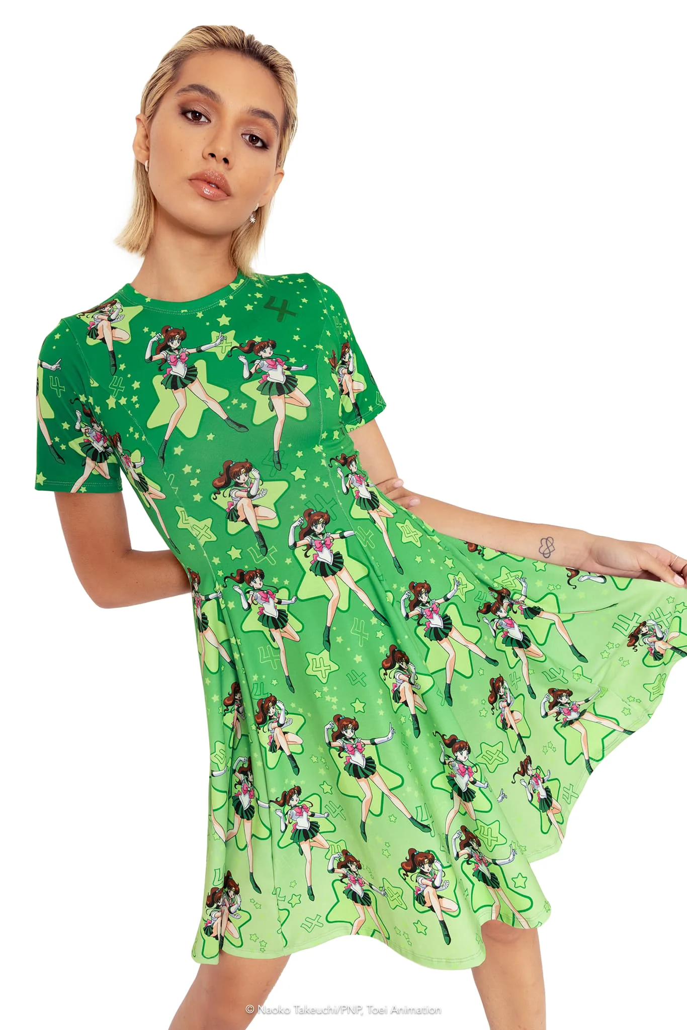 Sailor Jupiter Longline Evil Tee Dress - Image 7