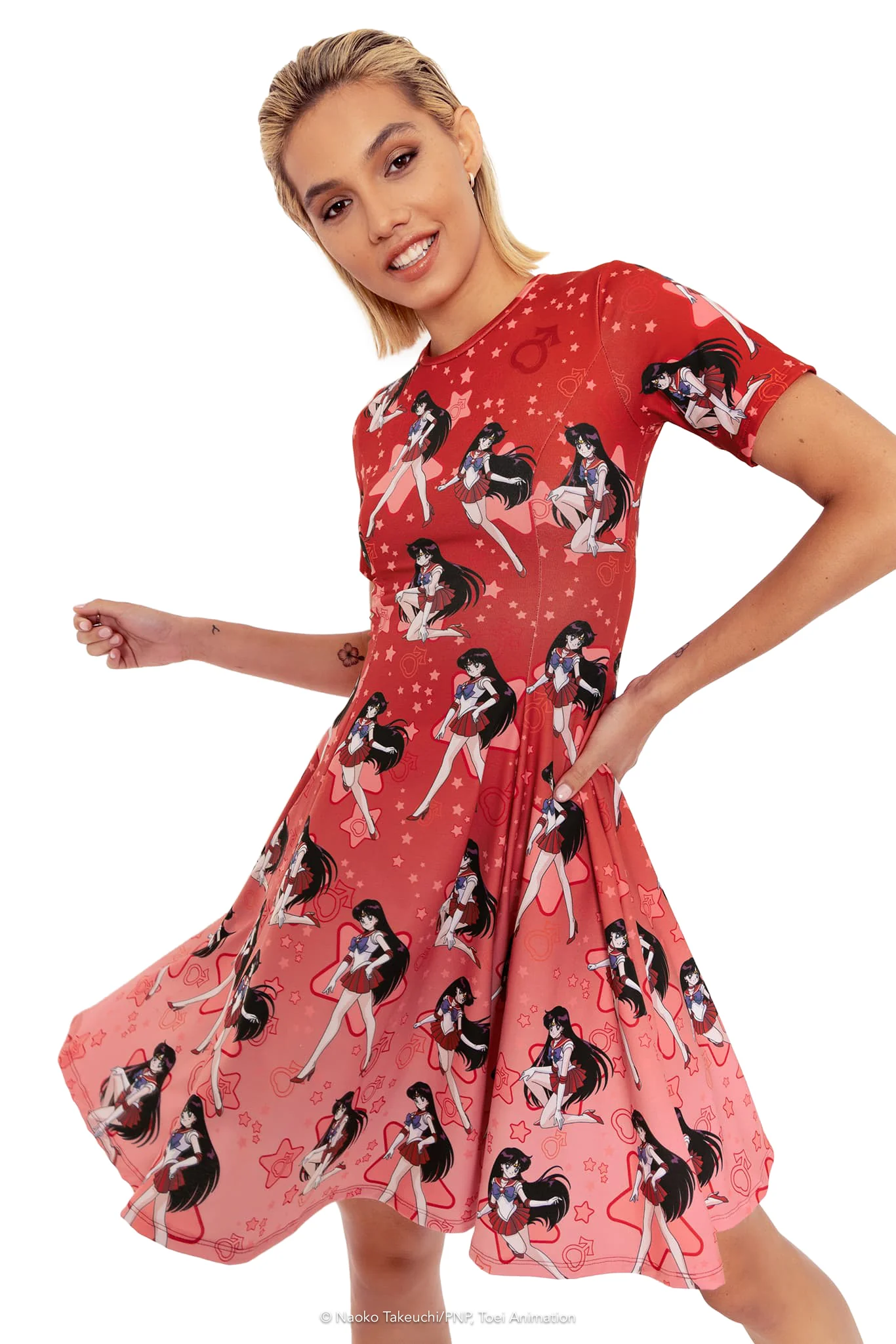 Sailor Mars Longline Evil Tee Dress - Image 7