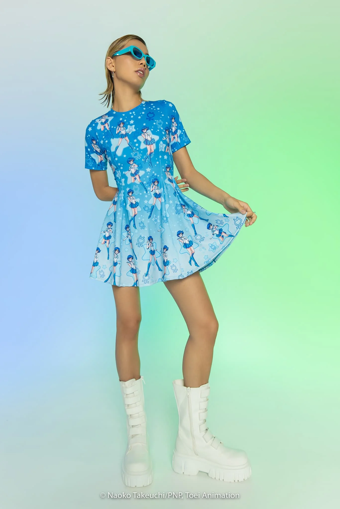 Sailor Mercury Evil Tee Dress