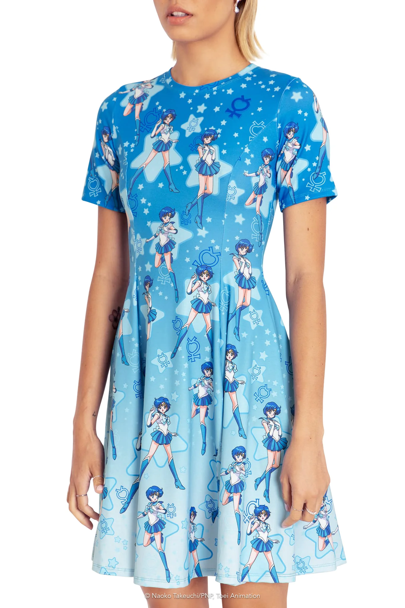 Sailor Mercury Longline Evil Tee Dress - Image 3