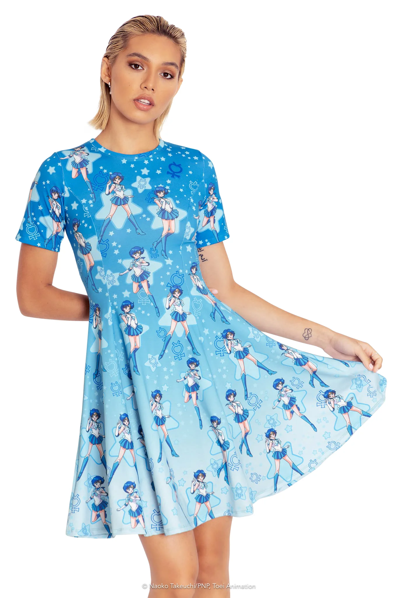 Sailor Mercury Longline Evil Tee Dress - Image 7
