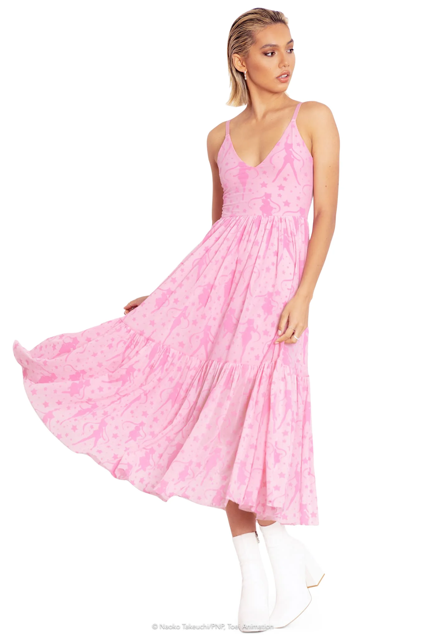 Sailor Moon Stars Sheer Midaxi Dress - Image 5