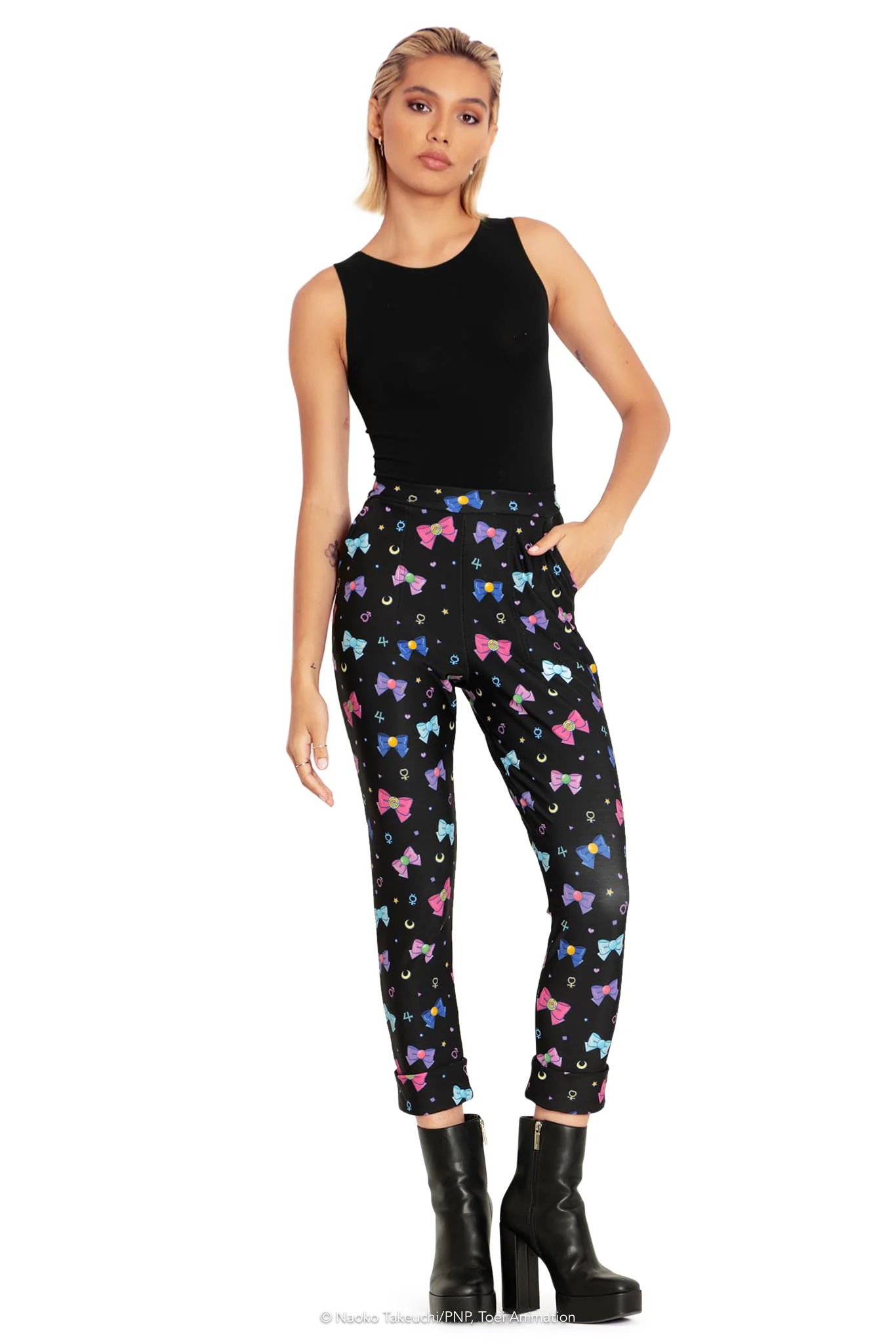 Sailor Ribbons Cuffed Pants