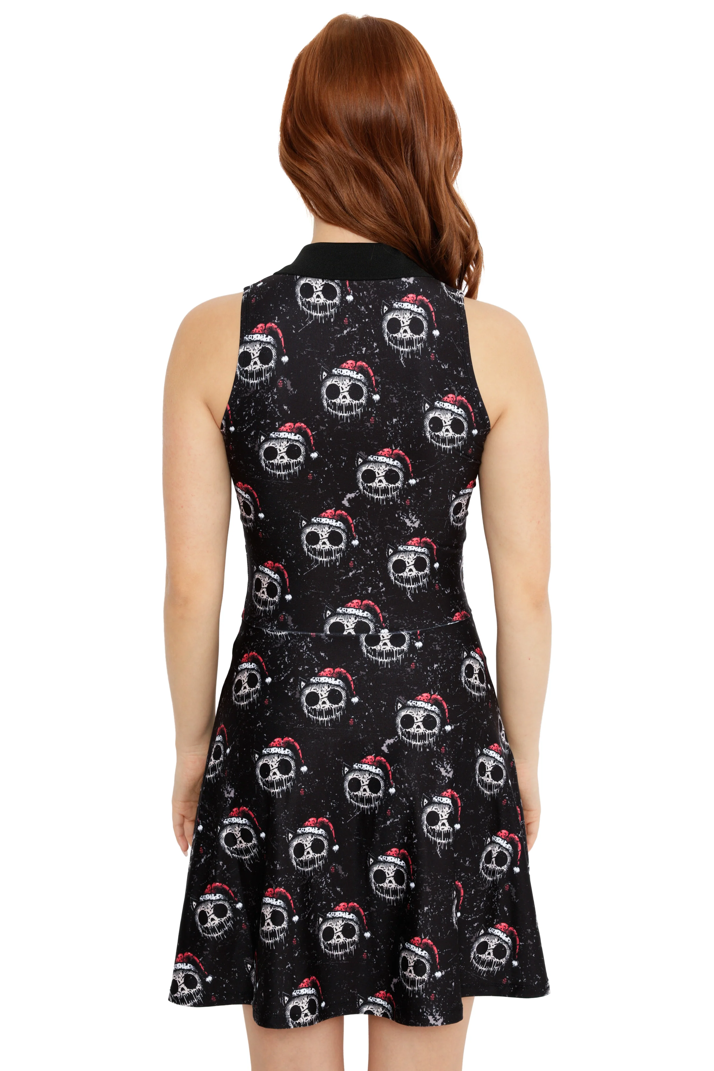 Santa Claws Polo Skater Dress - Image 4