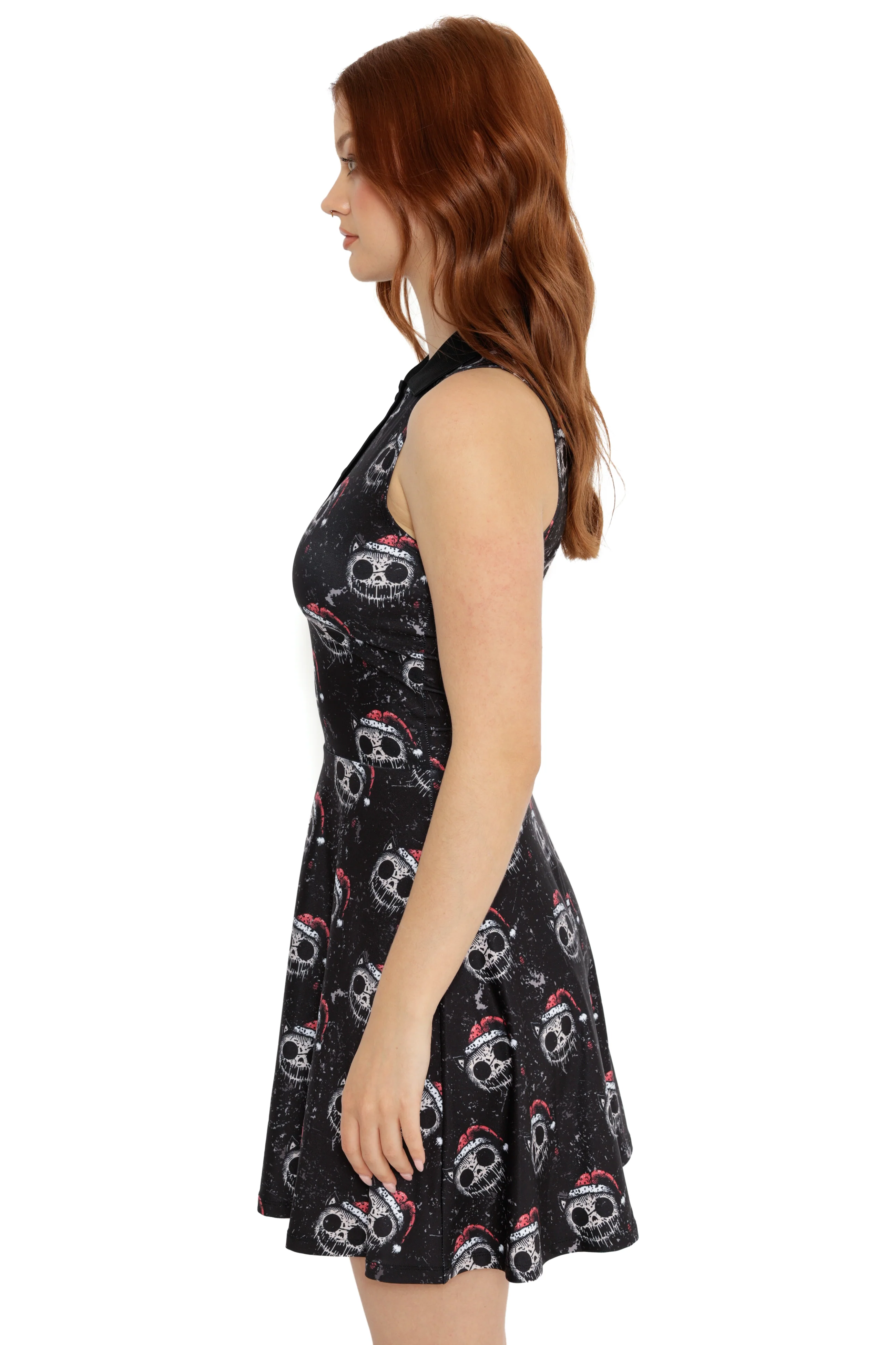 Santa Claws Polo Skater Dress - Image 5