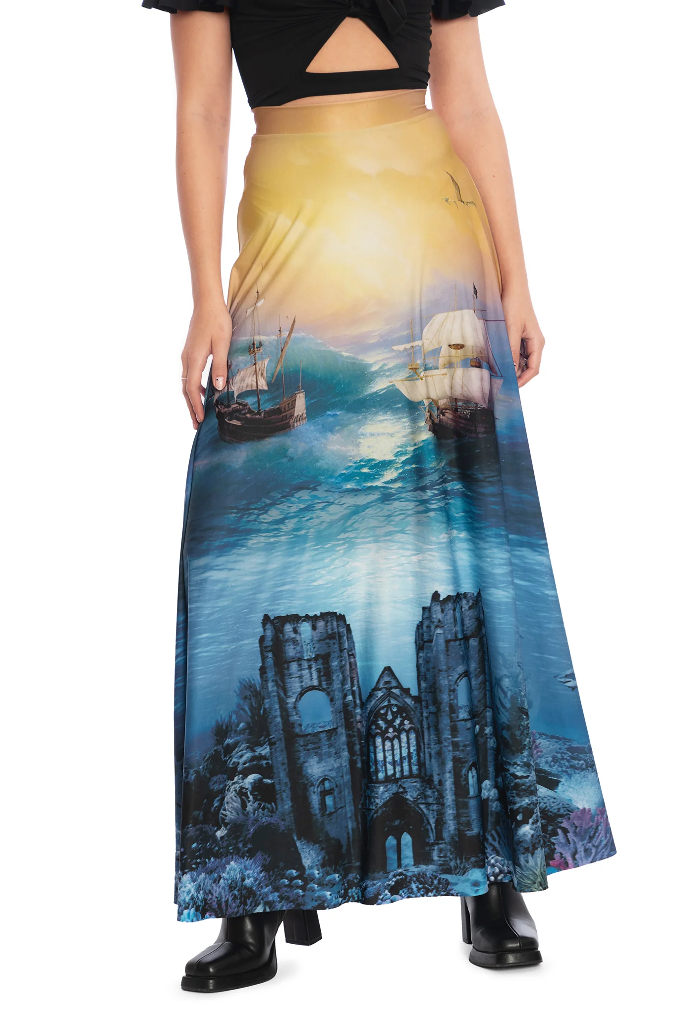 Sea Battle Maxi Skirt - Image 3