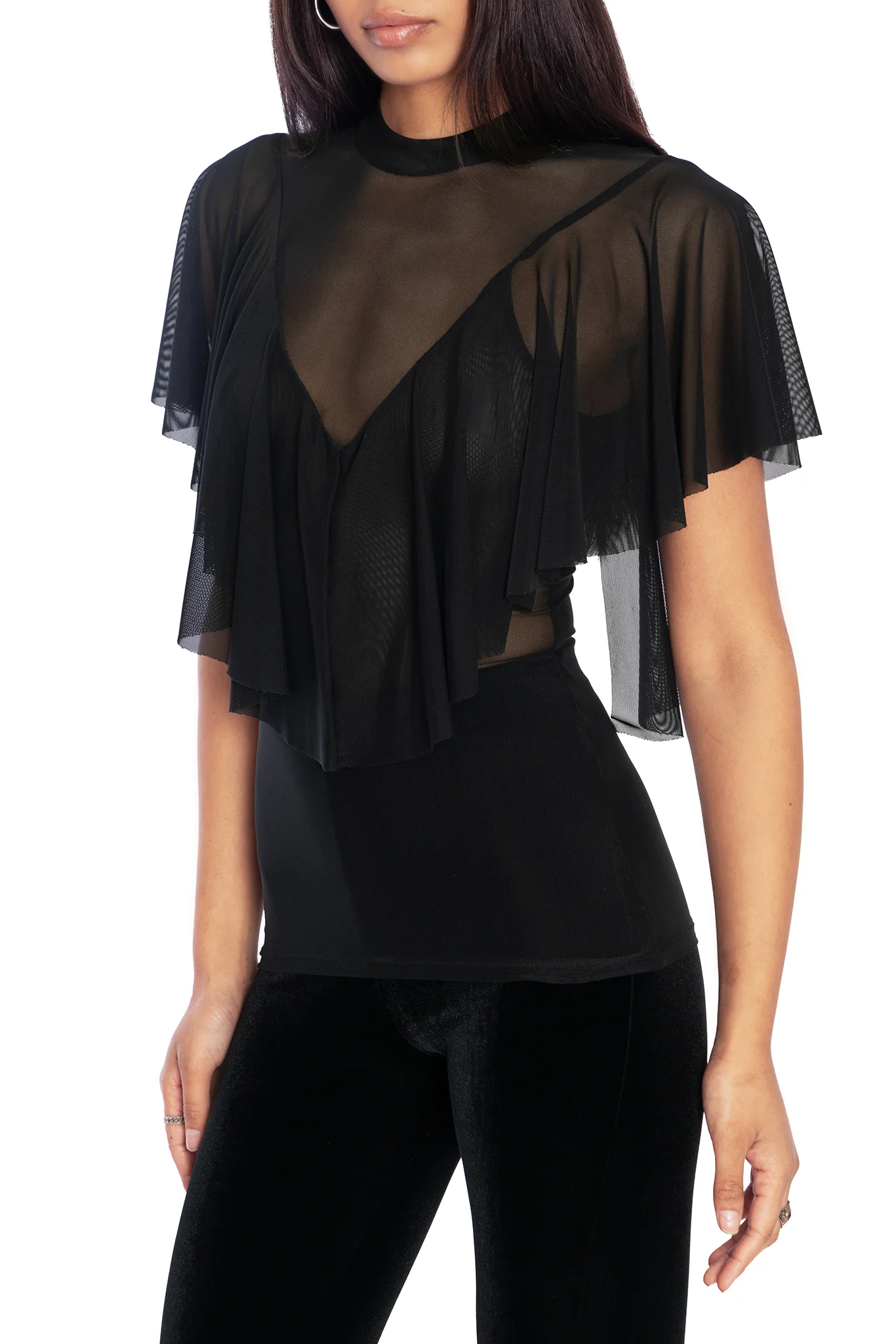 Sheer Frill Top - Image 3