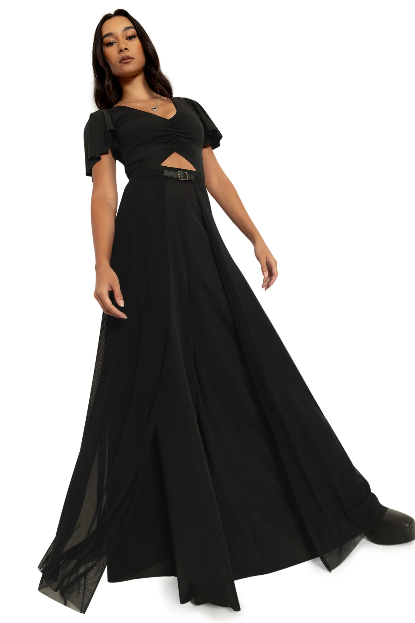 Sheer Overlay Maxi Skirt - Image 8