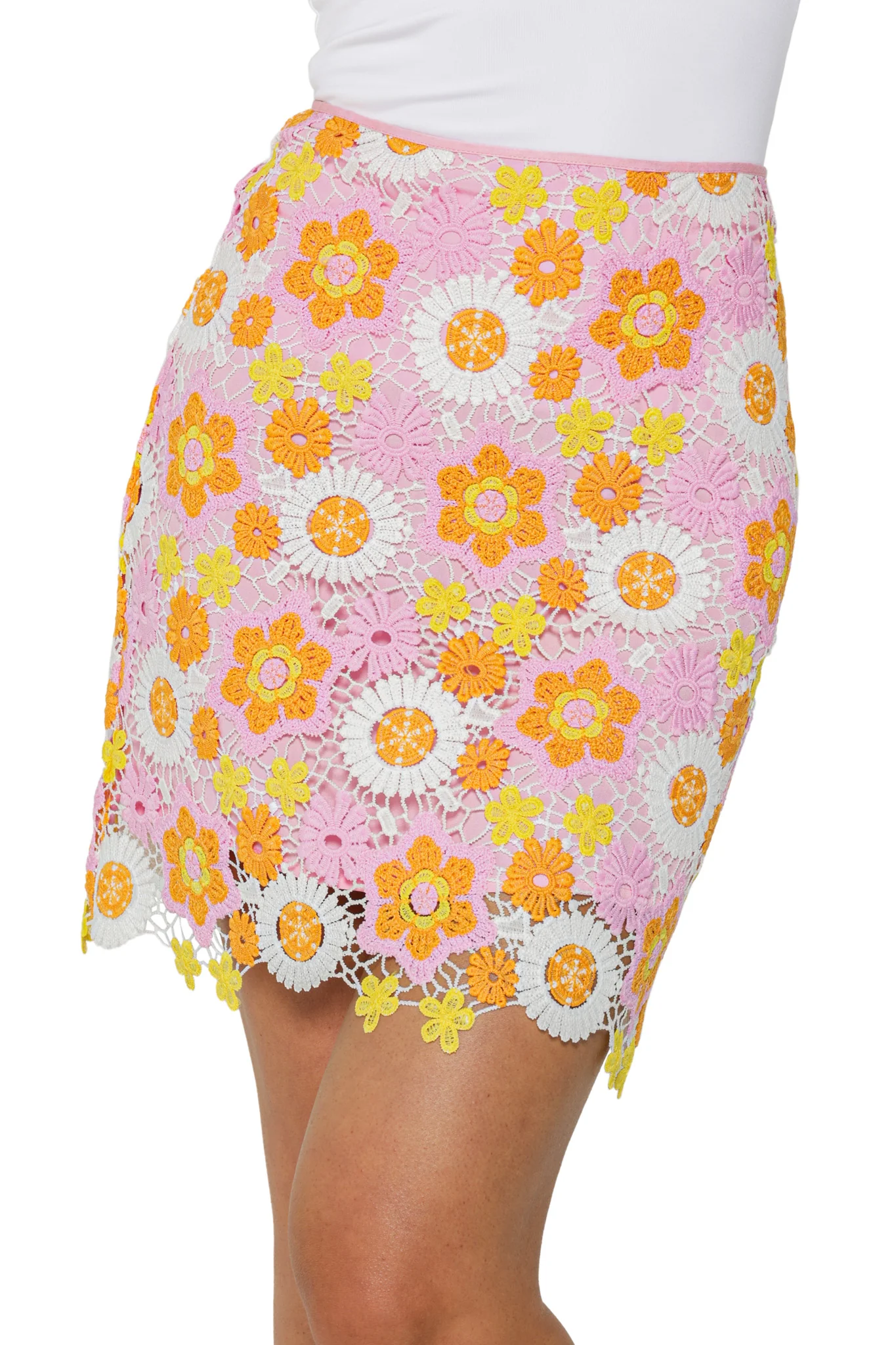 Sherbet Floral Crocheted Skirt - Image 5