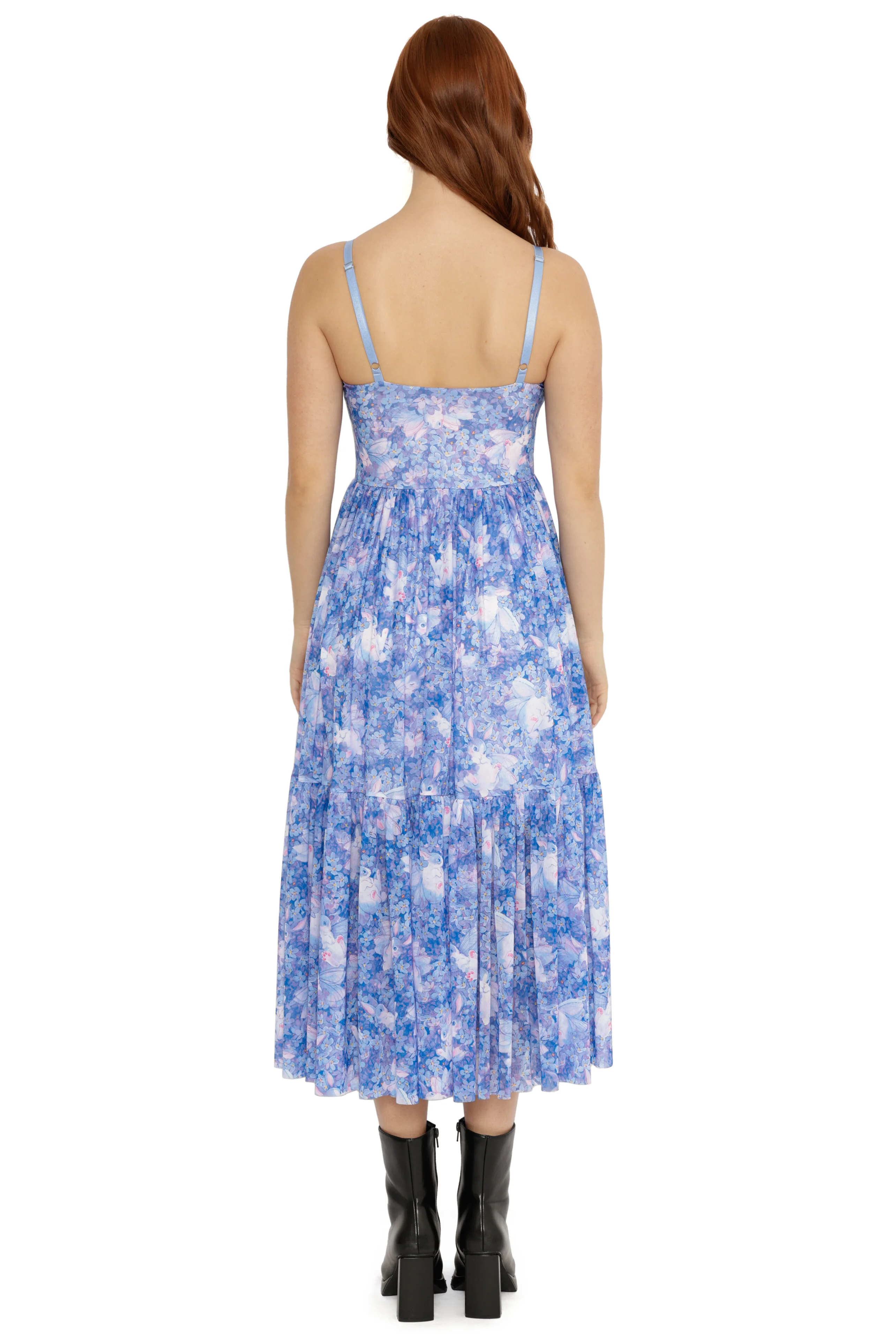Skvader Among The Flowers Sheer Midaxi Dress - Image 4