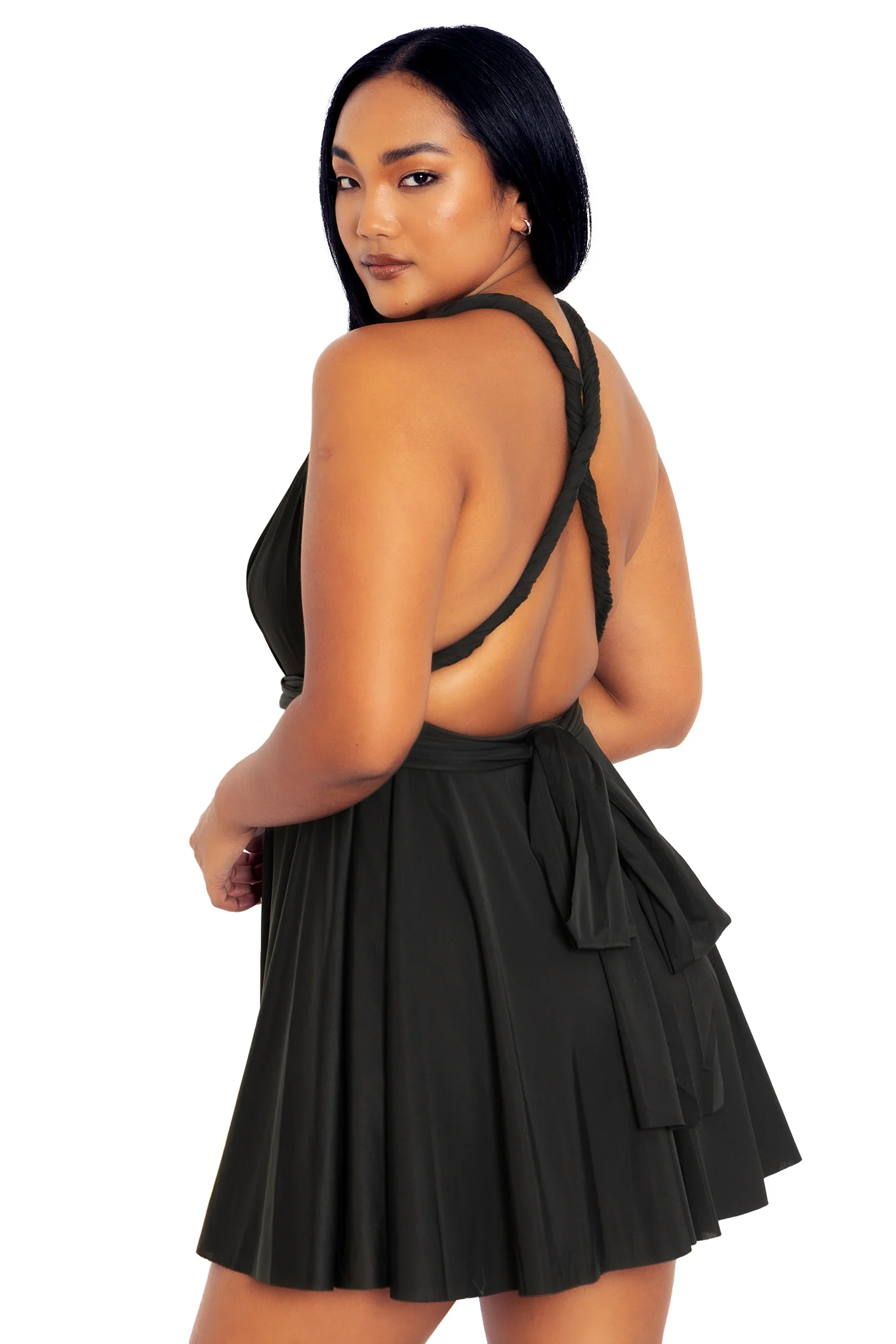 Sleek Infinity Skater Dress - Image 2