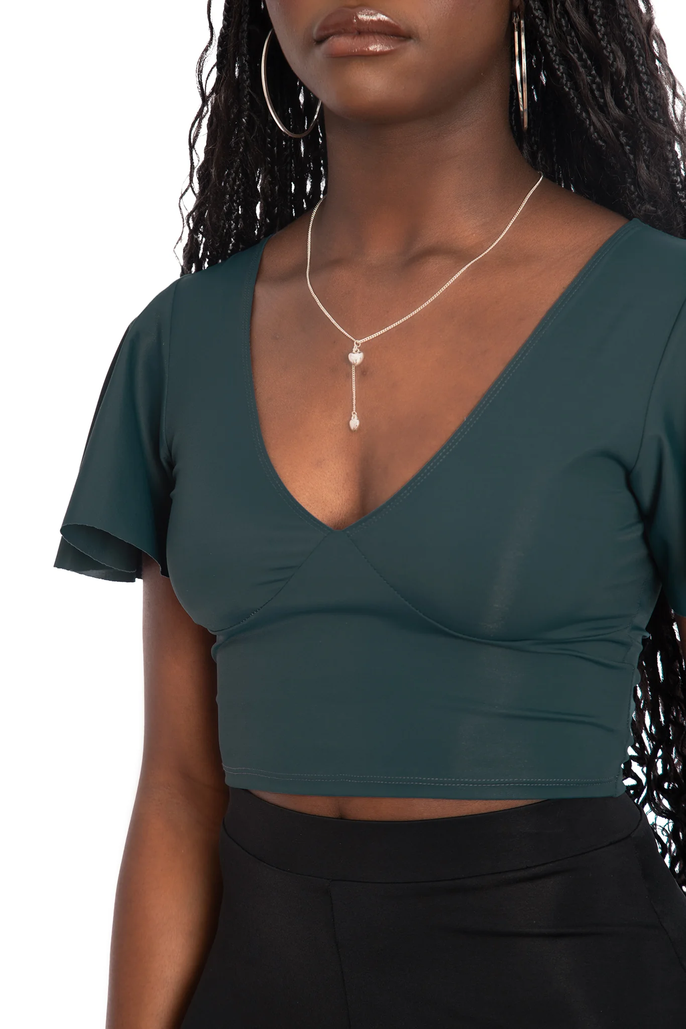 Sleek Teal Rio Marilyn Top - Image 3
