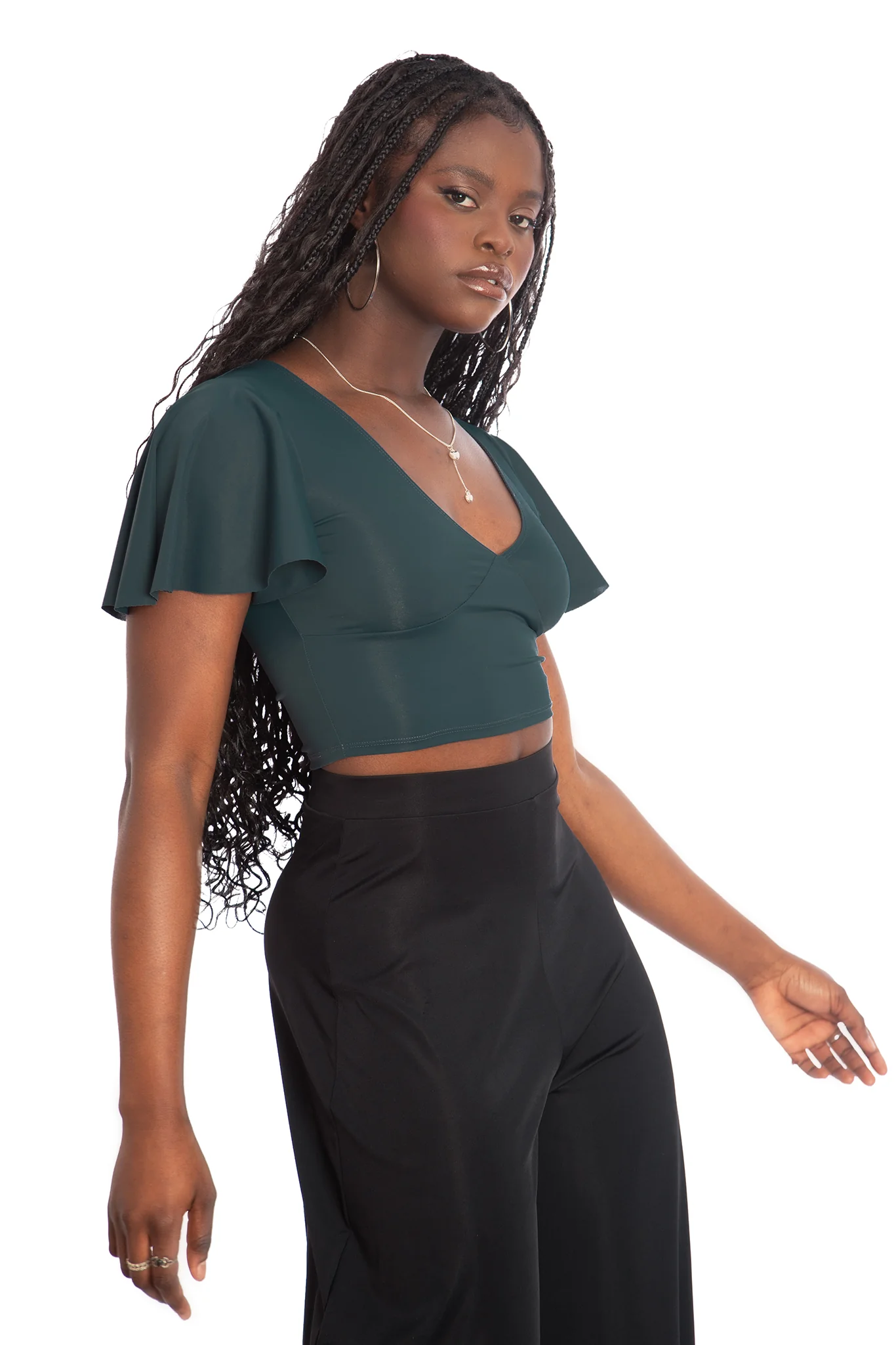 Sleek Teal Rio Marilyn Top - Image 5