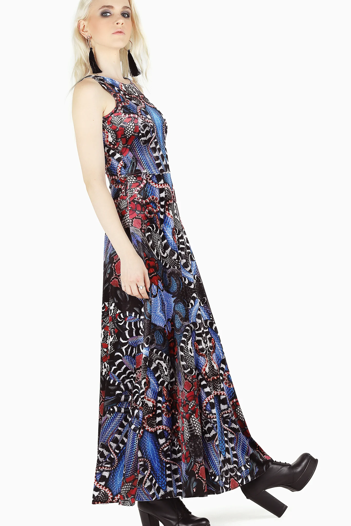 Snakaleidoscope Velvet Princess Maxi Dress - Image 6