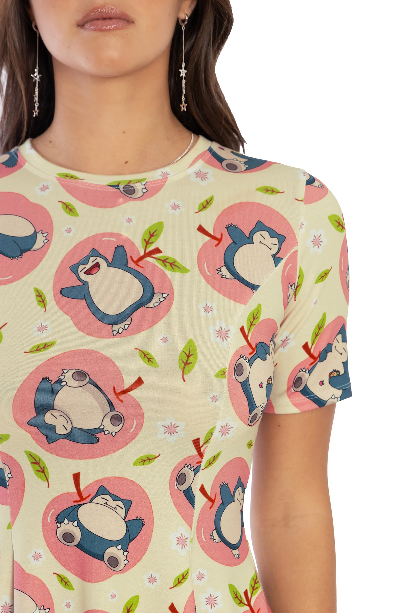 Snorlax Apples Longline Evil Tee Dress - Image 4