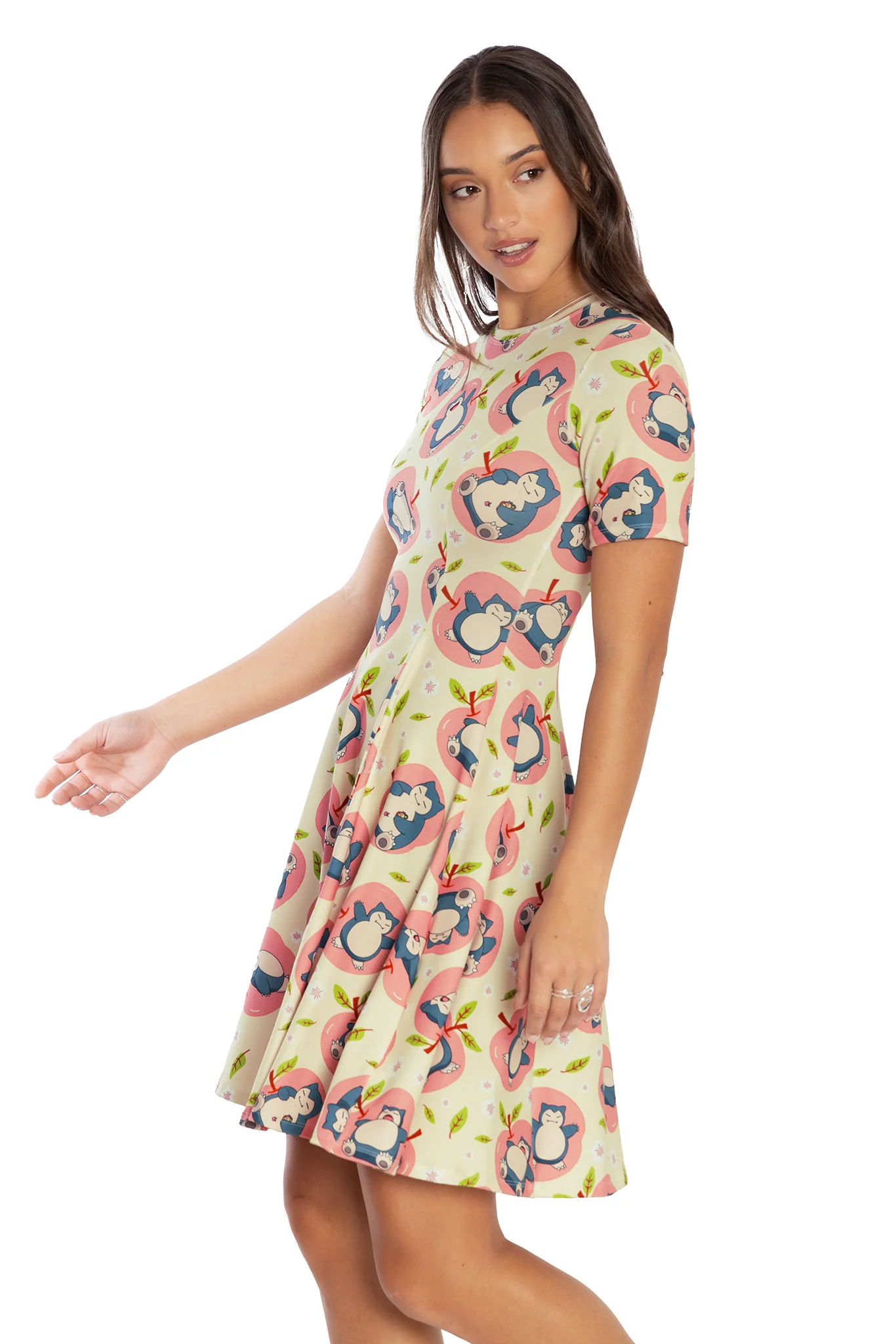 Snorlax Apples Longline Evil Tee Dress - Image 5