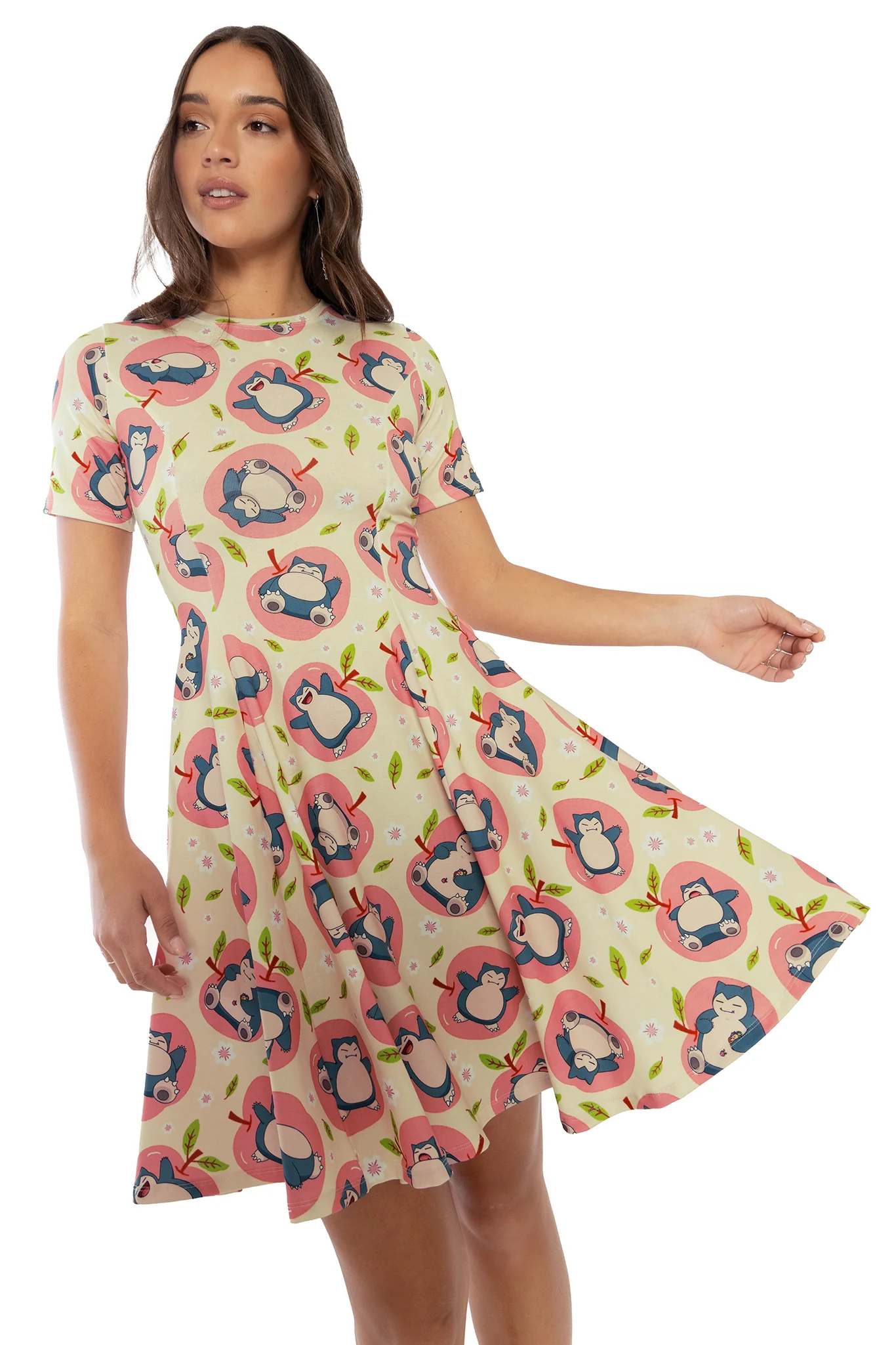 Snorlax Apples Longline Evil Tee Dress - Image 7