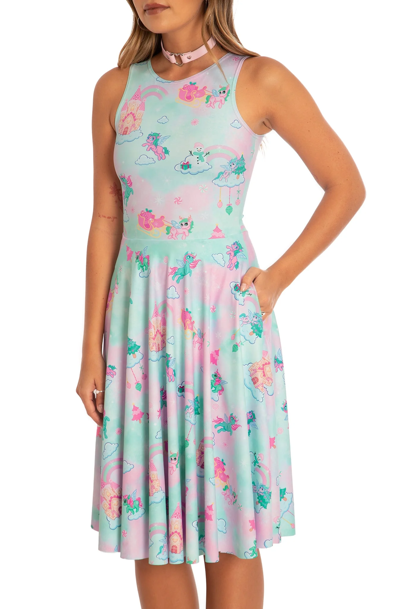 So Christmas I Could Puke Princess Midi Dress - Image 3