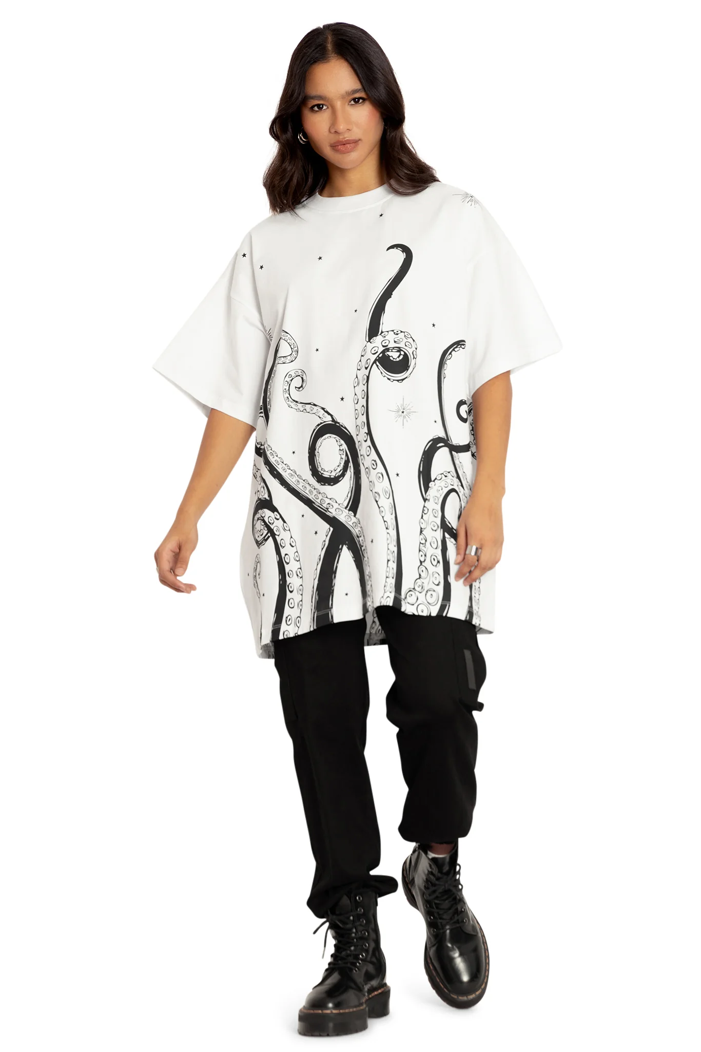 Space Tentacles Mono Giant Tee - Image 4