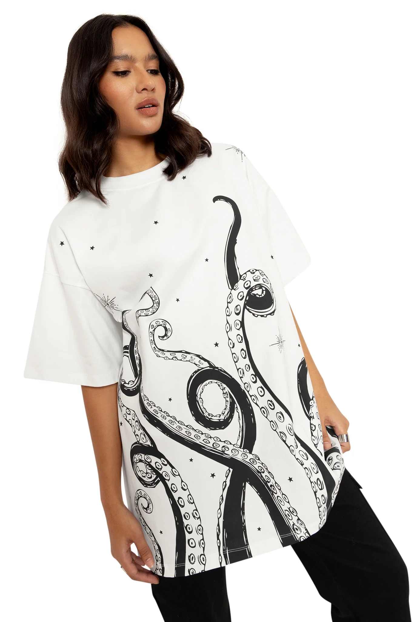 Space Tentacles Mono Giant Tee - Image 7