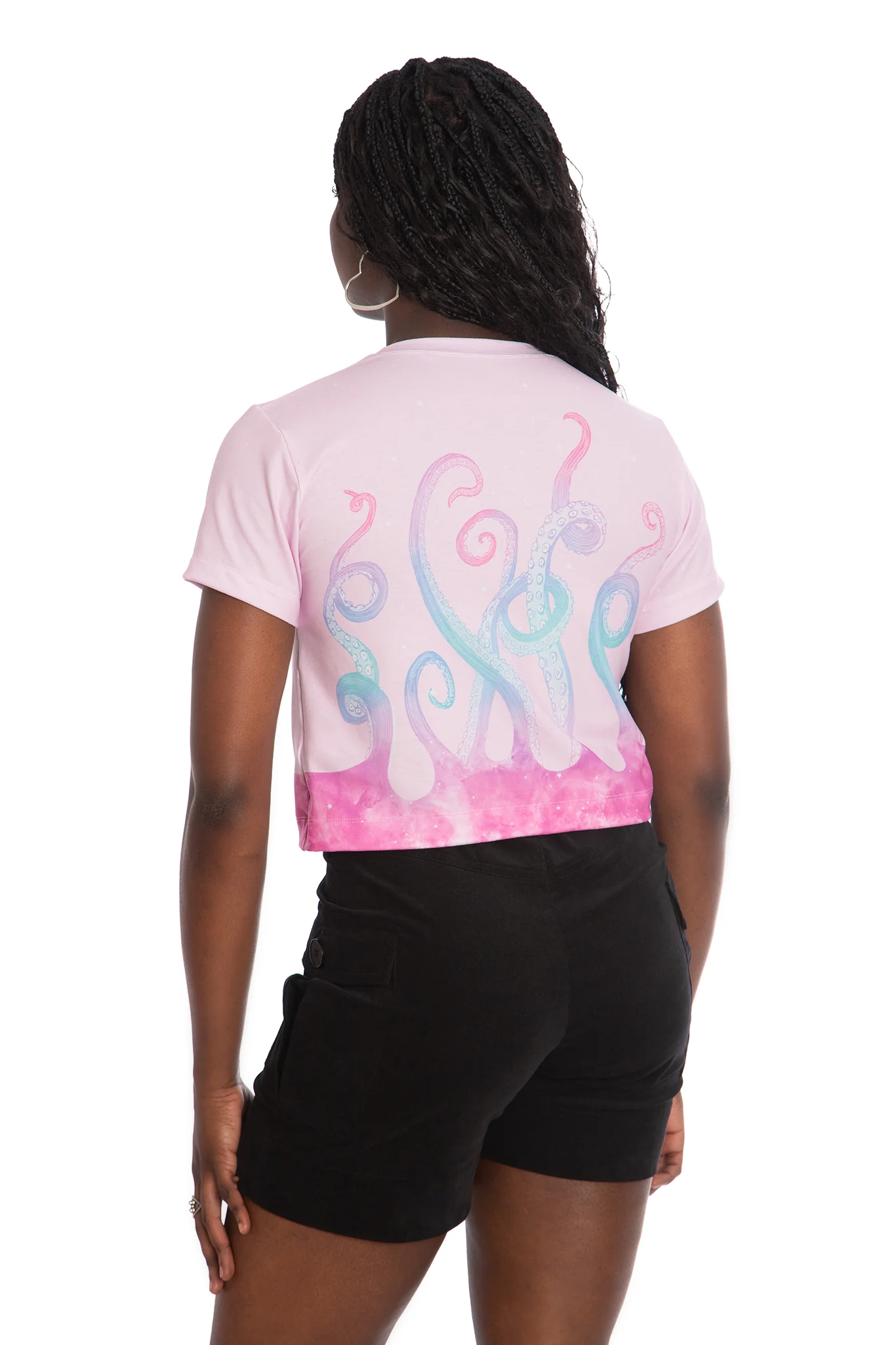 Space Tentacles Pastel Cropped Tee - Image 2