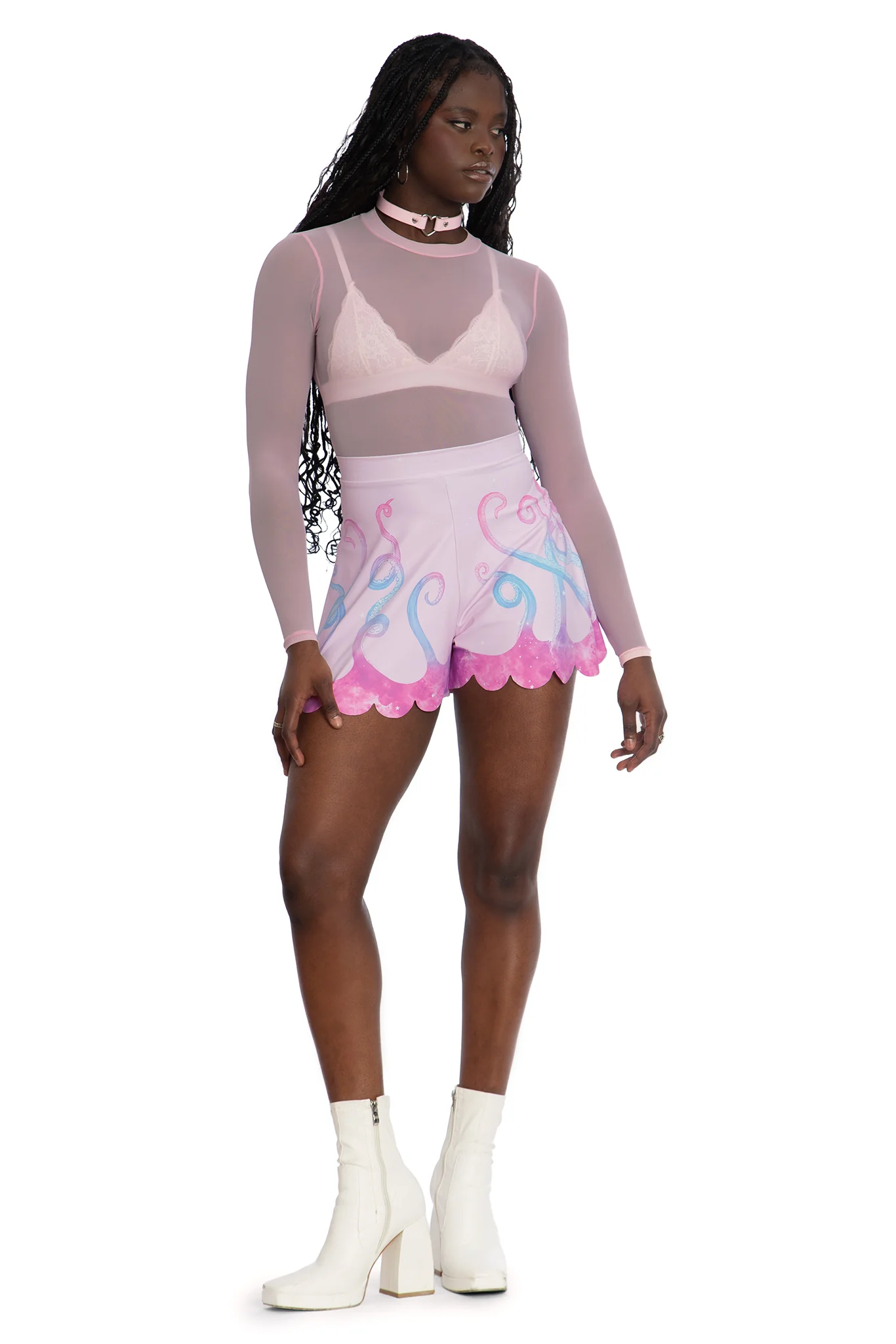 Space Tentacles Pastel Shorties - Image 7