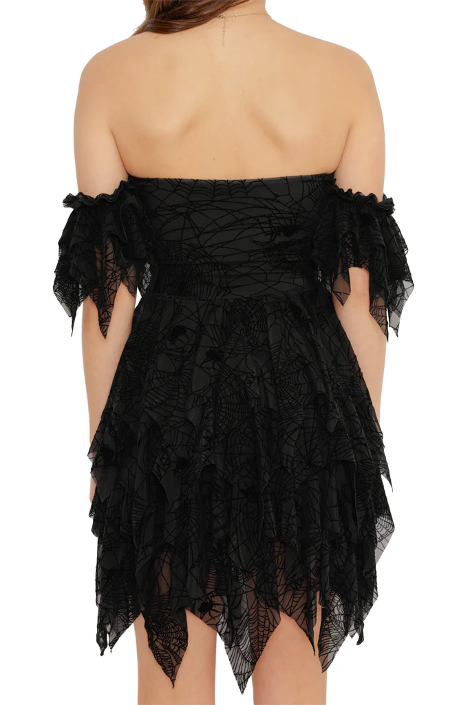 Spider Web Handkerchief Skater Dress - Image 3