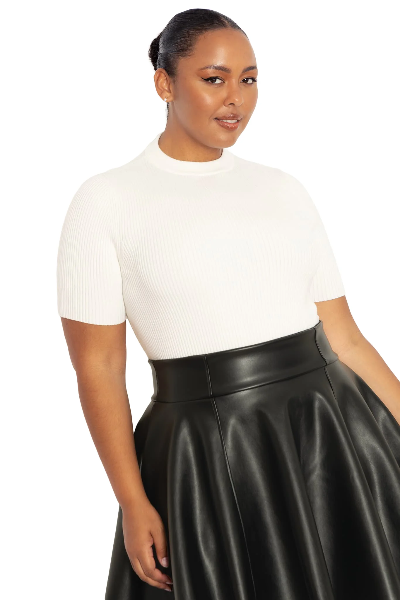 Spinning A Yarn Short Sleeve Knit Top