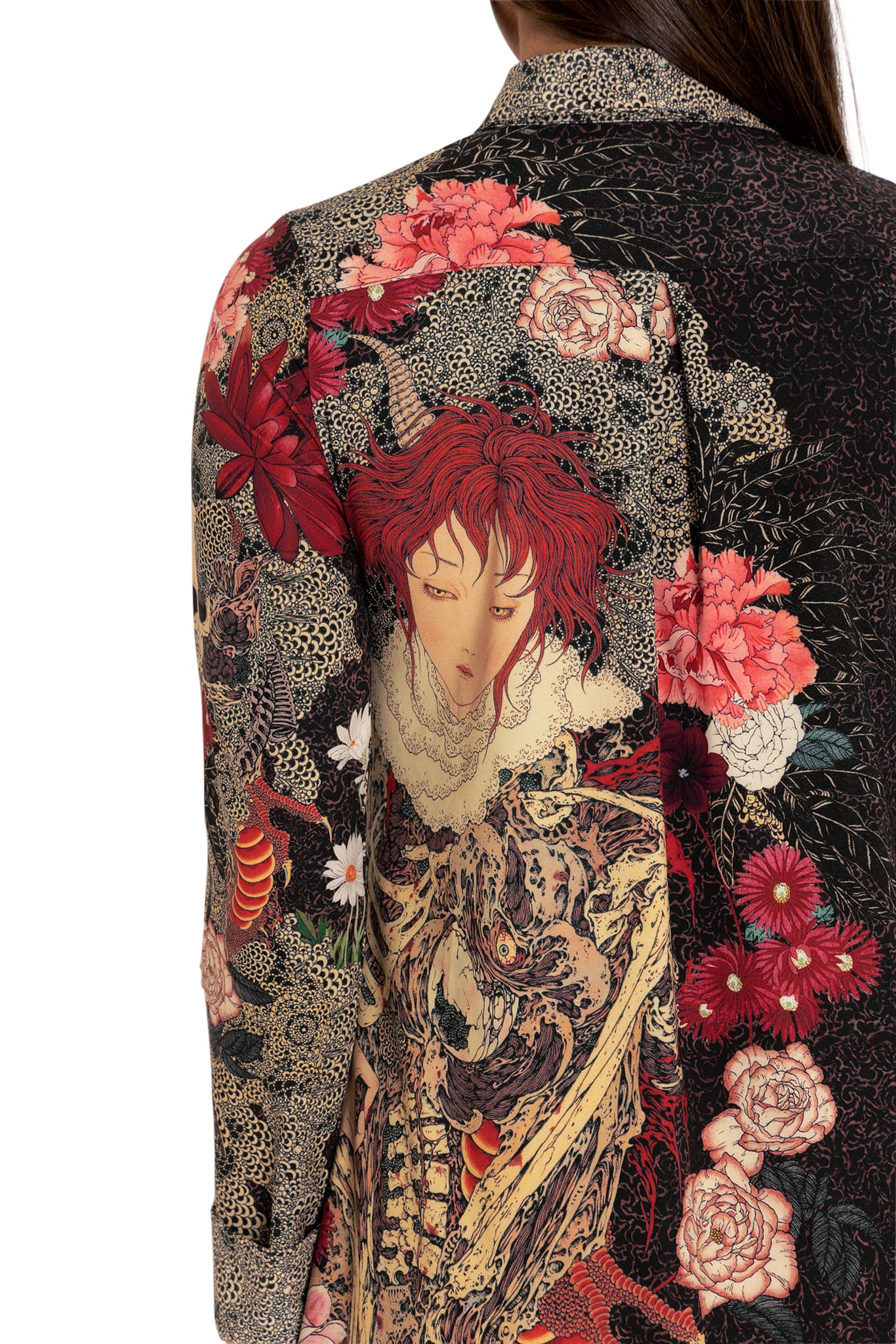 Spirit Of A Dragon Long Sleeve Business Time Shirt Dress - Image 4