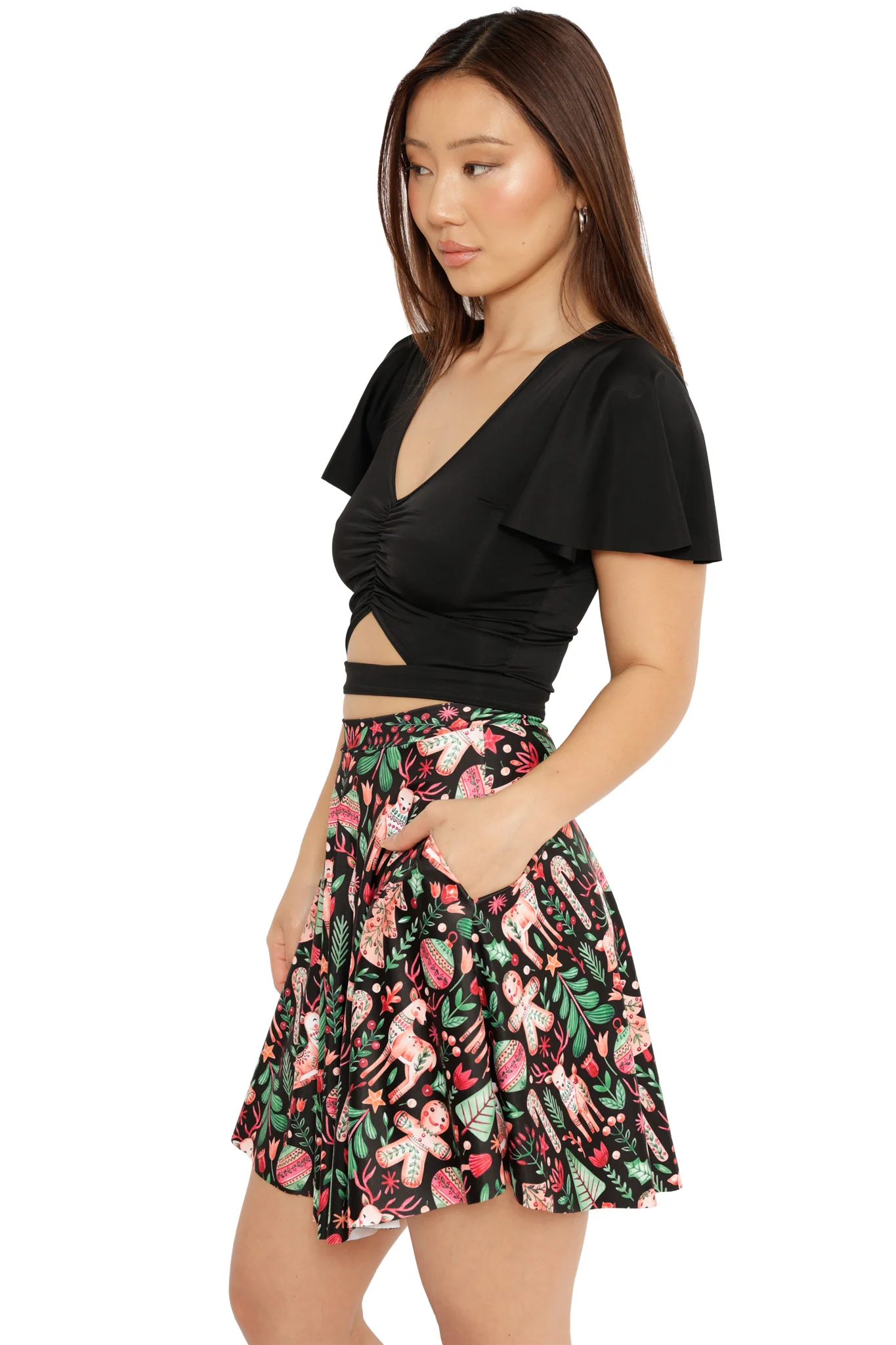 Spruced Up Pocket Skater Skirt - Image 4