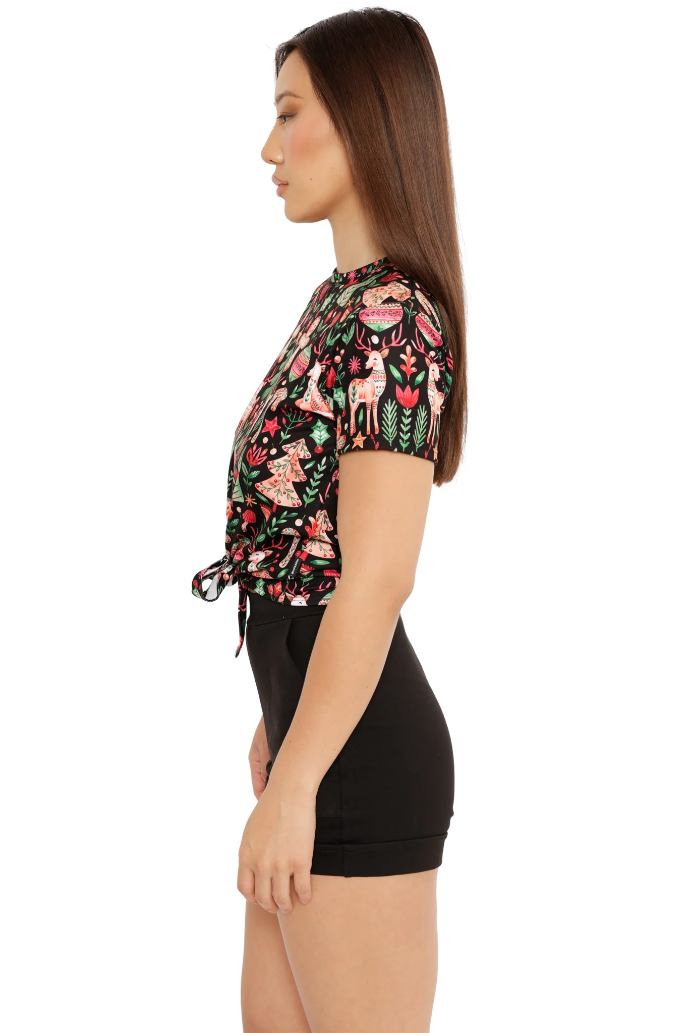 Spruced Up Tie Front Tee - Image 4