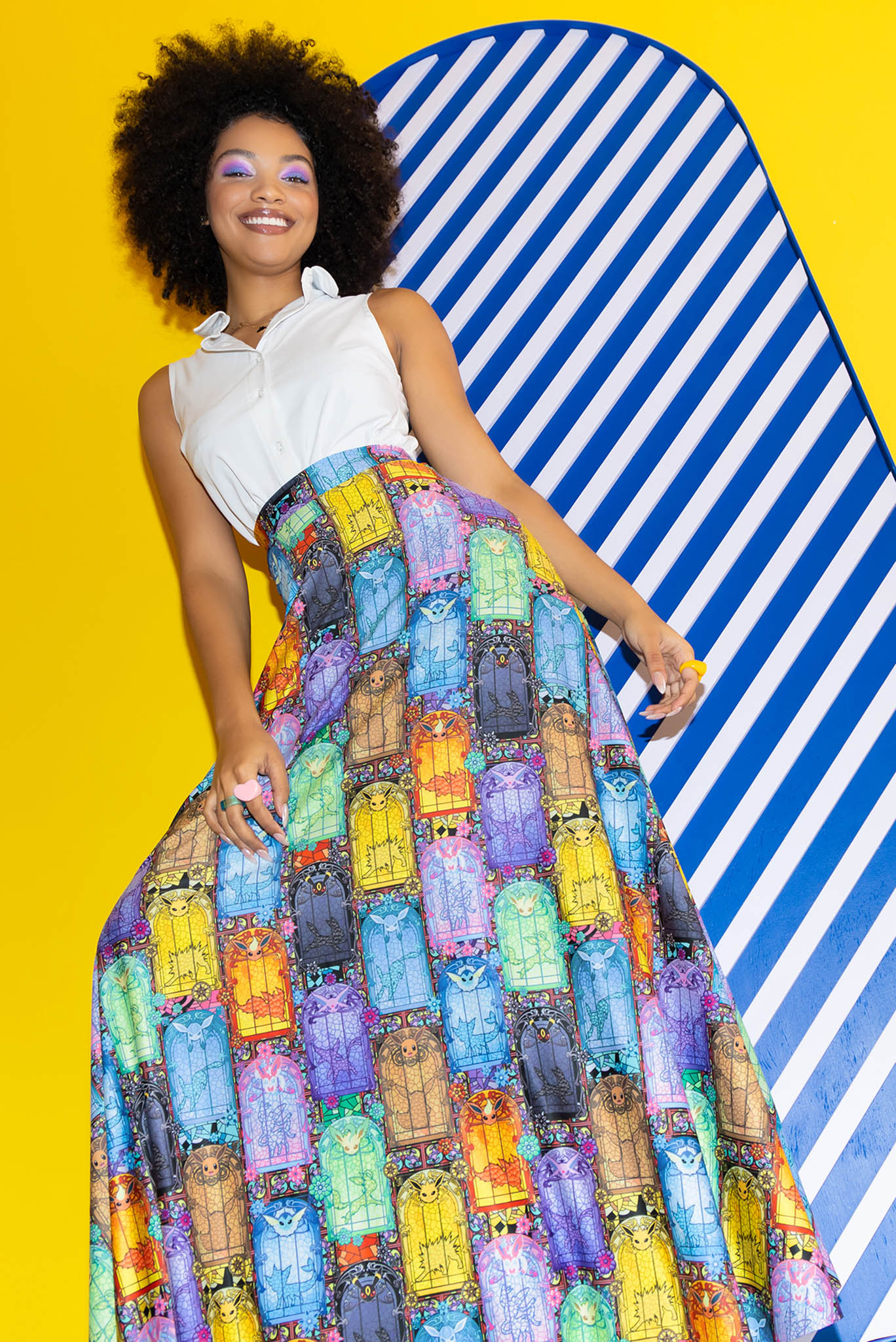 Stained Glass Eevee Maxi Skirt - Image 5