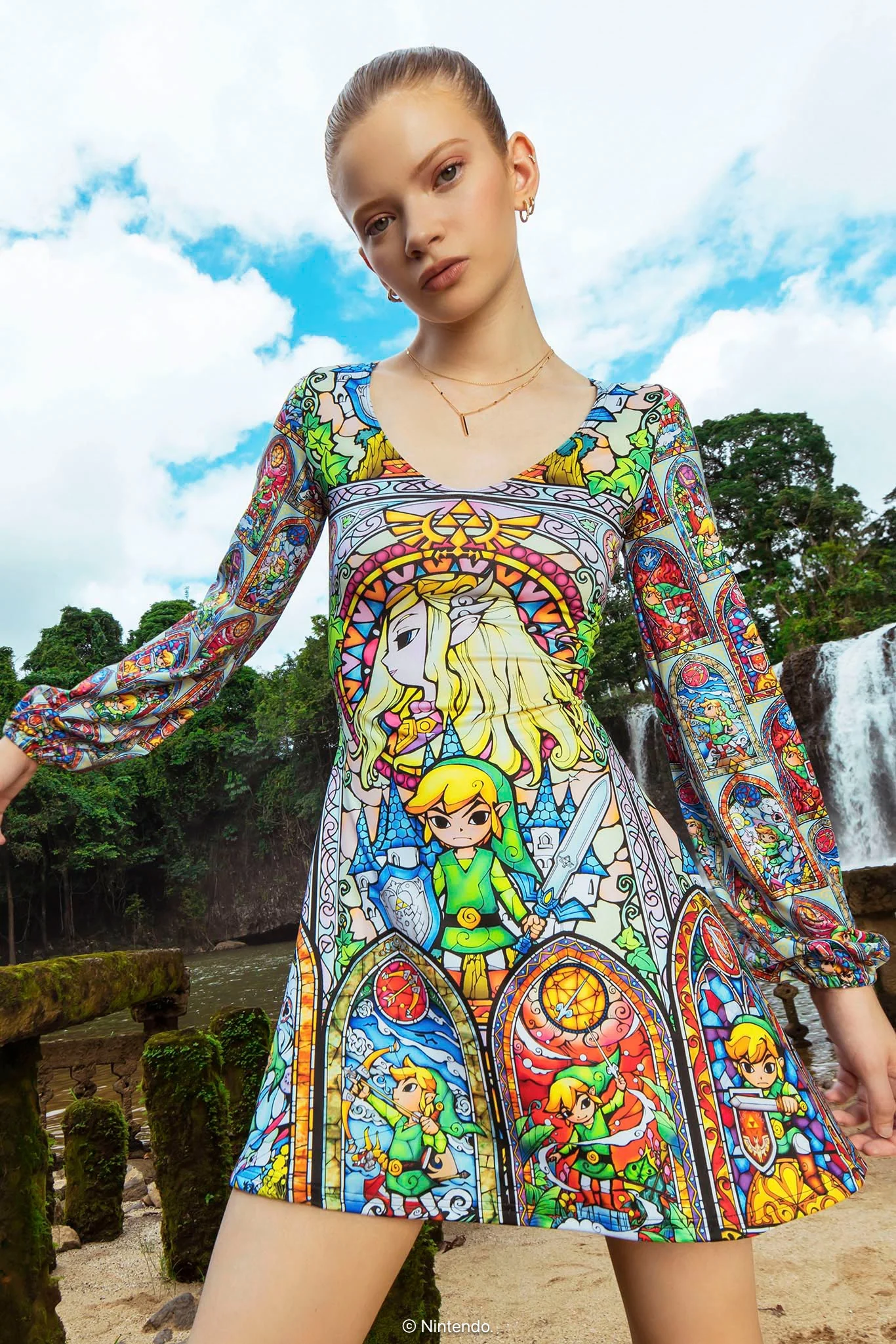 Stained Glass Hyrule Bell Dress - Image 5