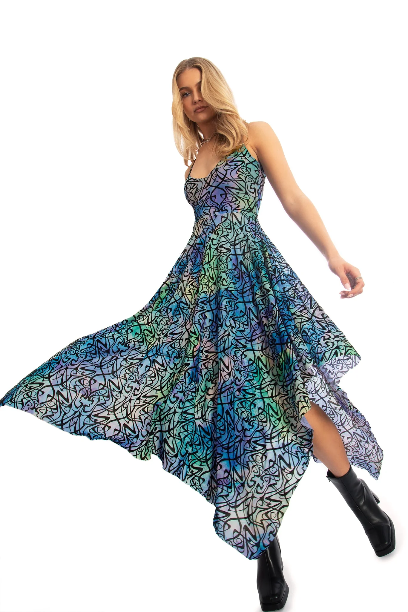 Stained Glass Zaun Handkerchief Dress - Image 8