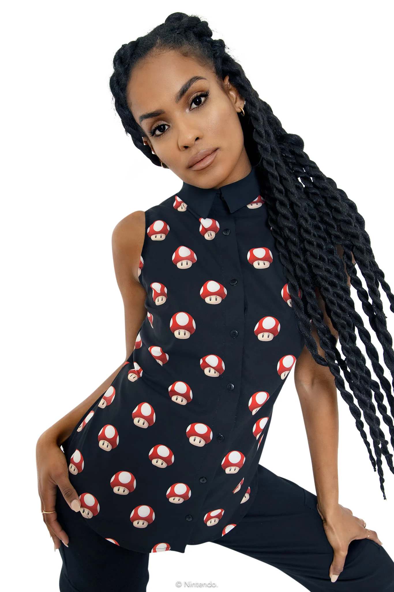 Super Mushrooms Business Time Shirt - Image 6