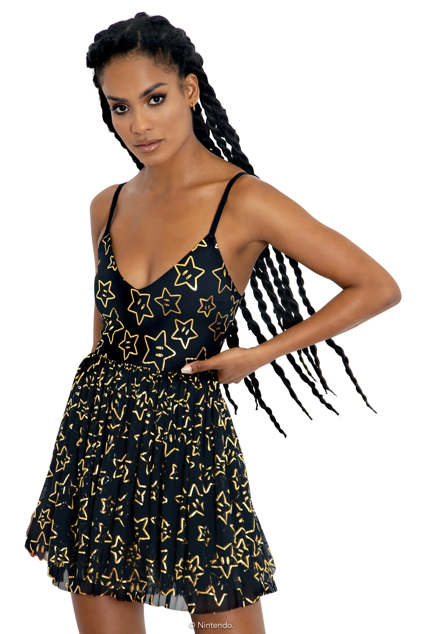 Super Stars Sheer Tier Dress - Image 5