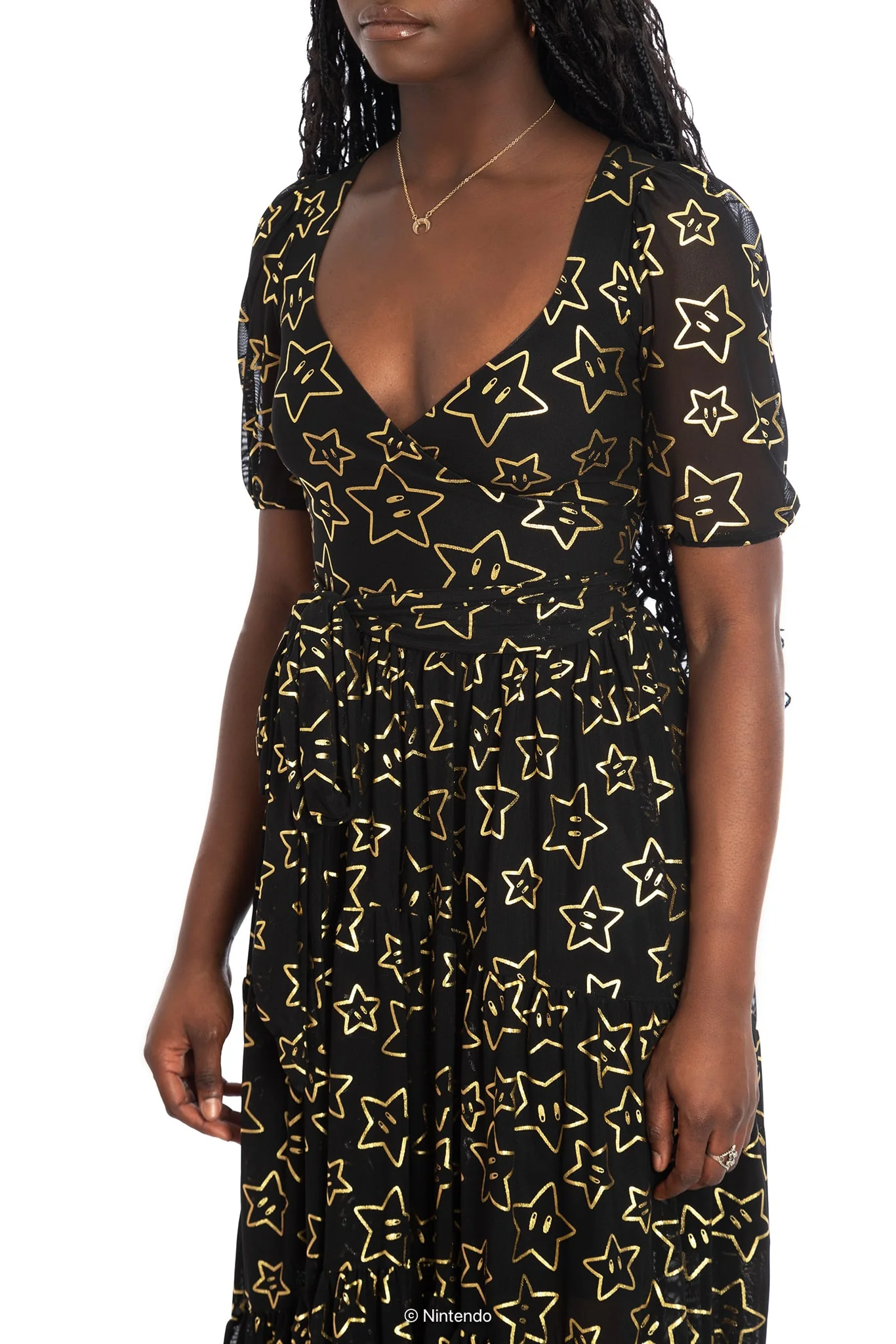 Super Stars Wrap Midaxi Dress - Image 3